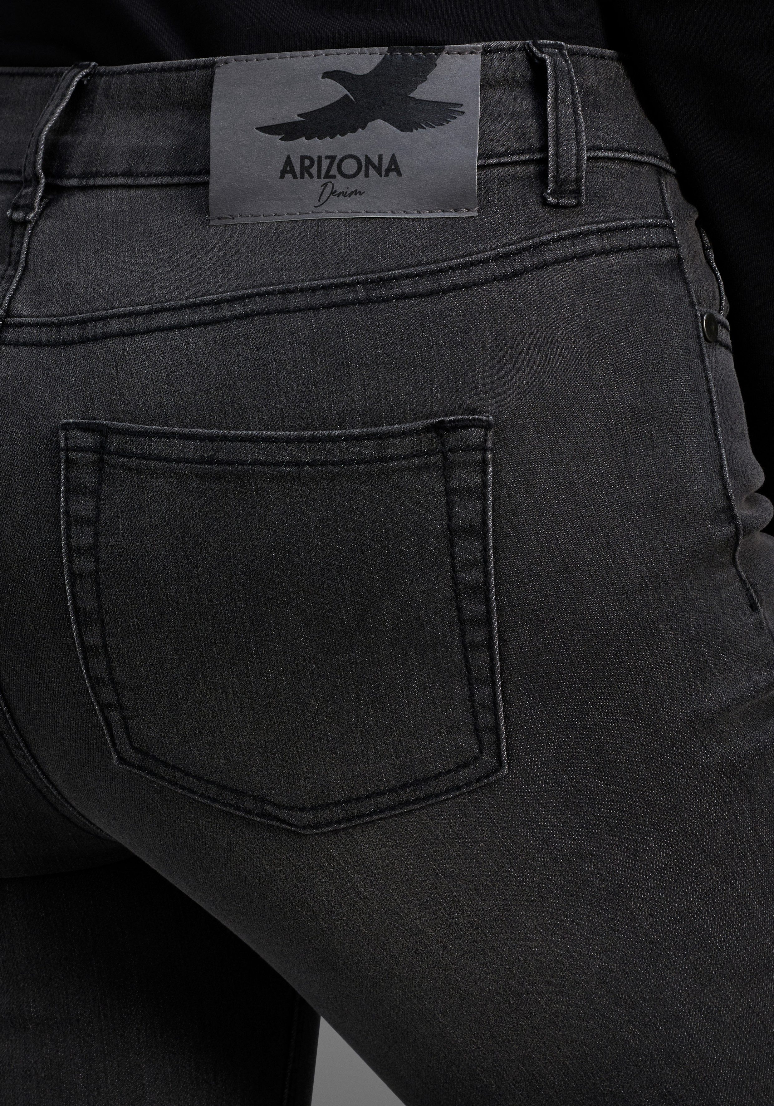 Arizona 7/8 jeans Shaping strak, skinny jeans, used-wassing, high-waist, 7/8-lengte