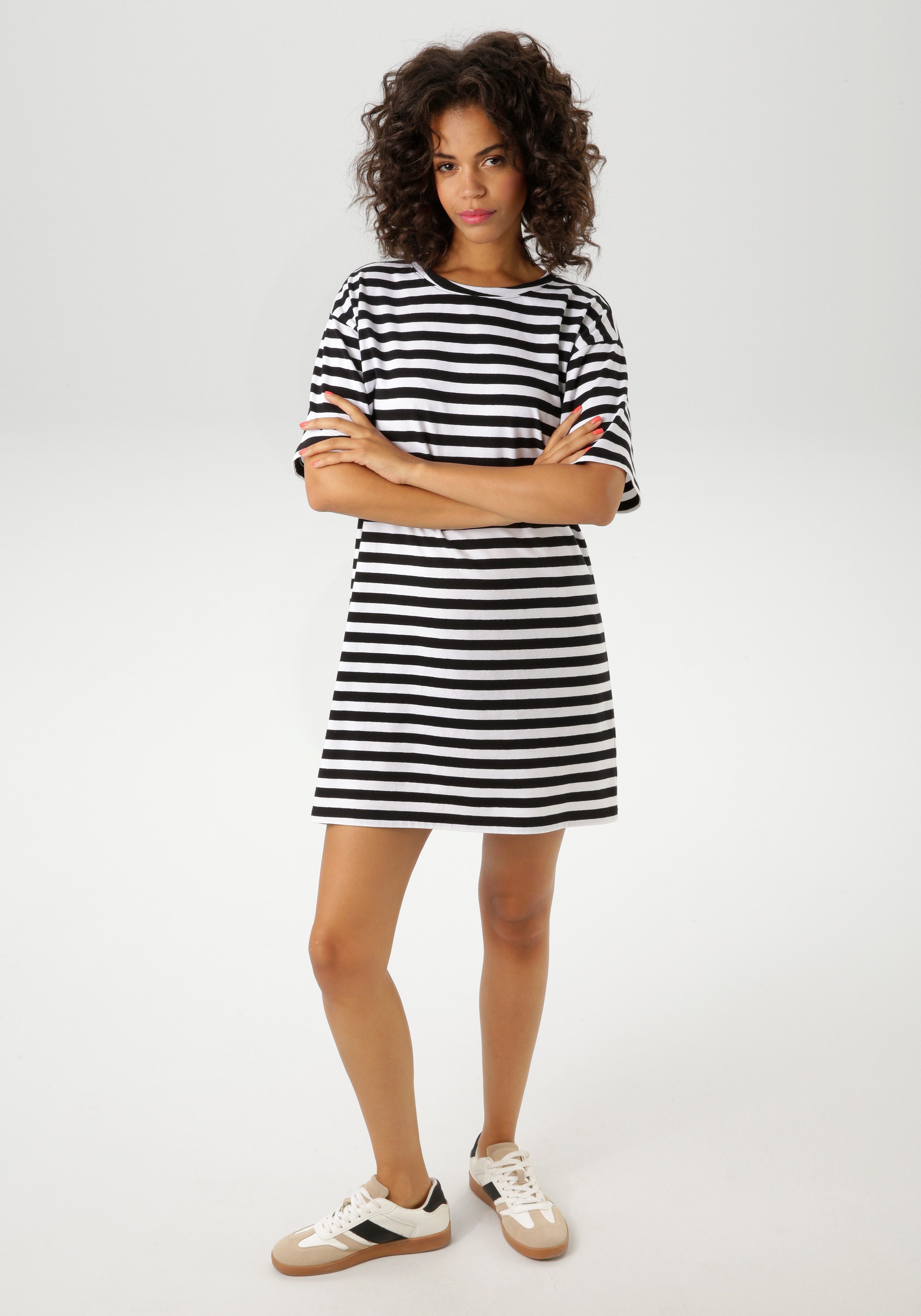 Aniston CASUAL Zomerjurk met streepdessin nieuwe collectie