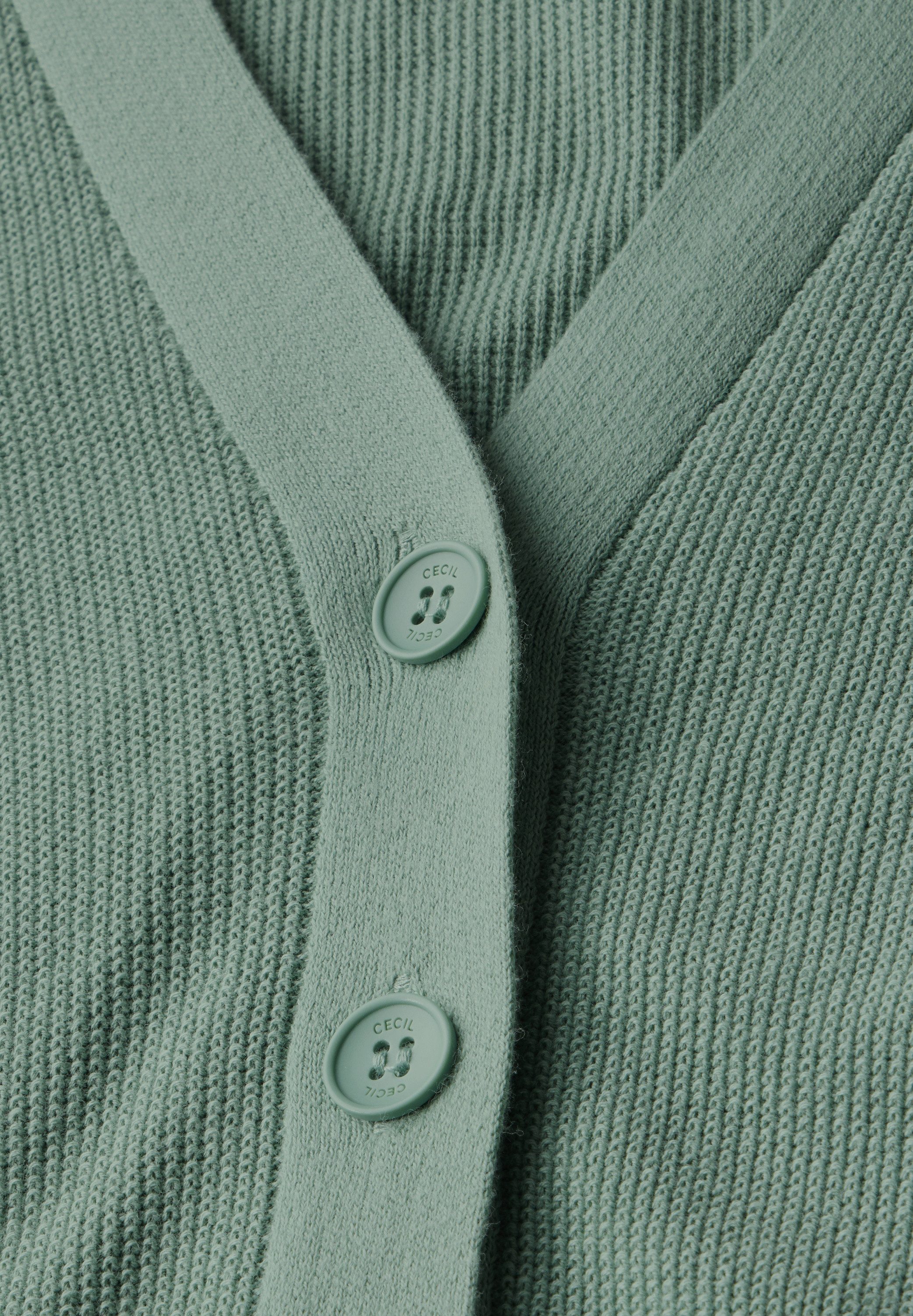 Cecil Cardigan met structuur en knoopsluiting