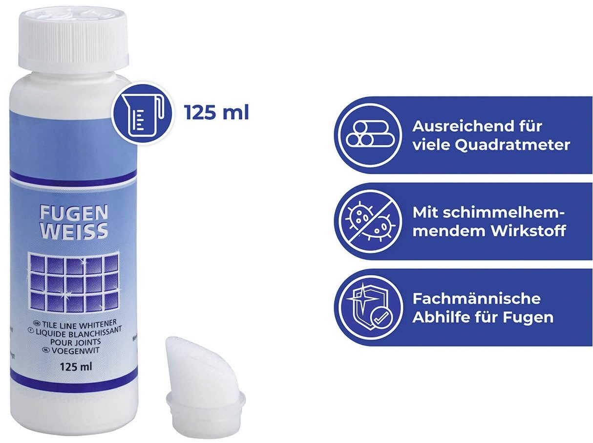Maximex Vloerwisserset Voegenreiniging 2 x voegwit met sponsaanbrenger en voegborstel (set, 3-delig)