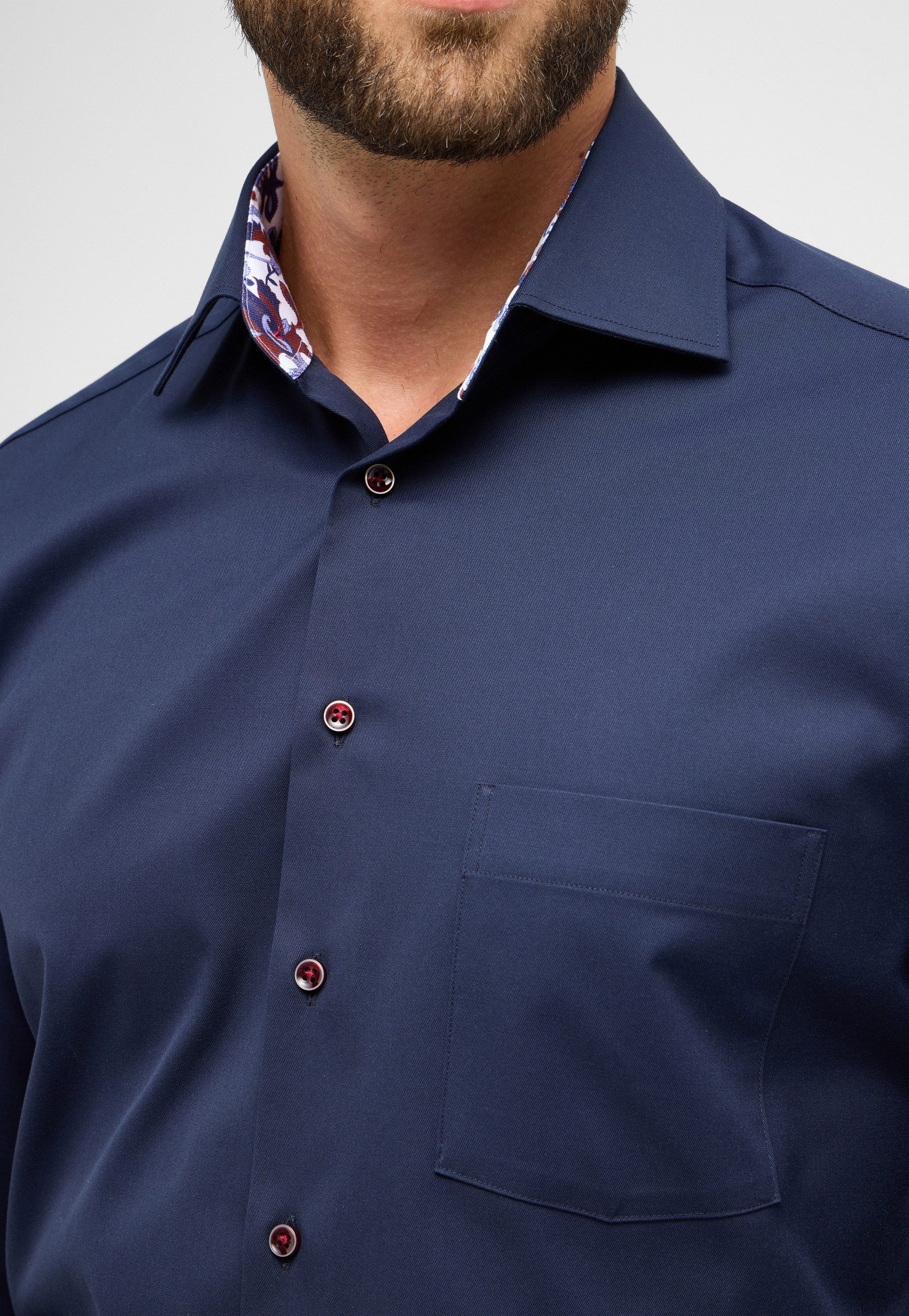 Eterna Overhemd met lange mouwen MODERN FIT NON IRON (strijkvrij)