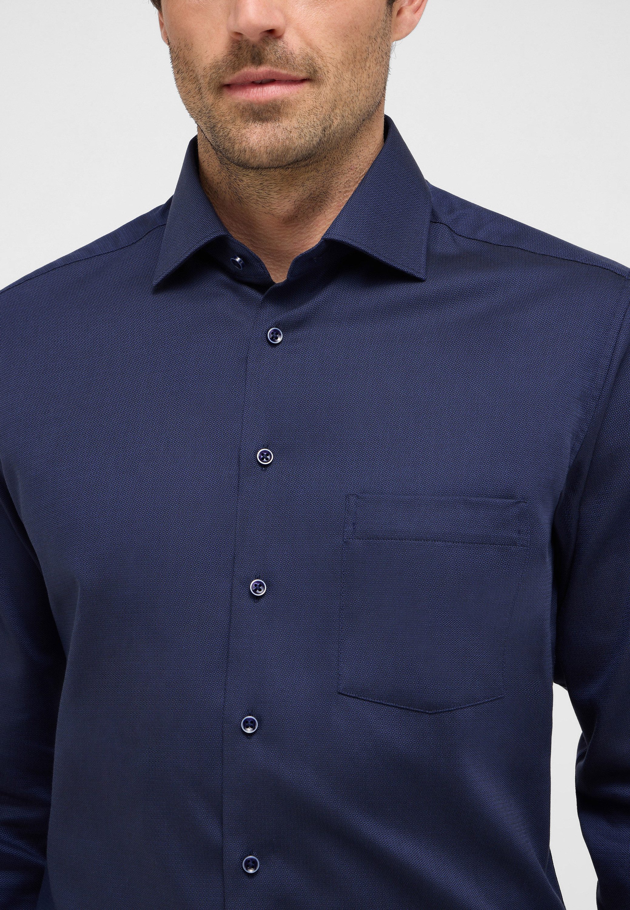 Eterna Overhemd met lange mouwen MODERN FIT NON IRON (strijkvrij)