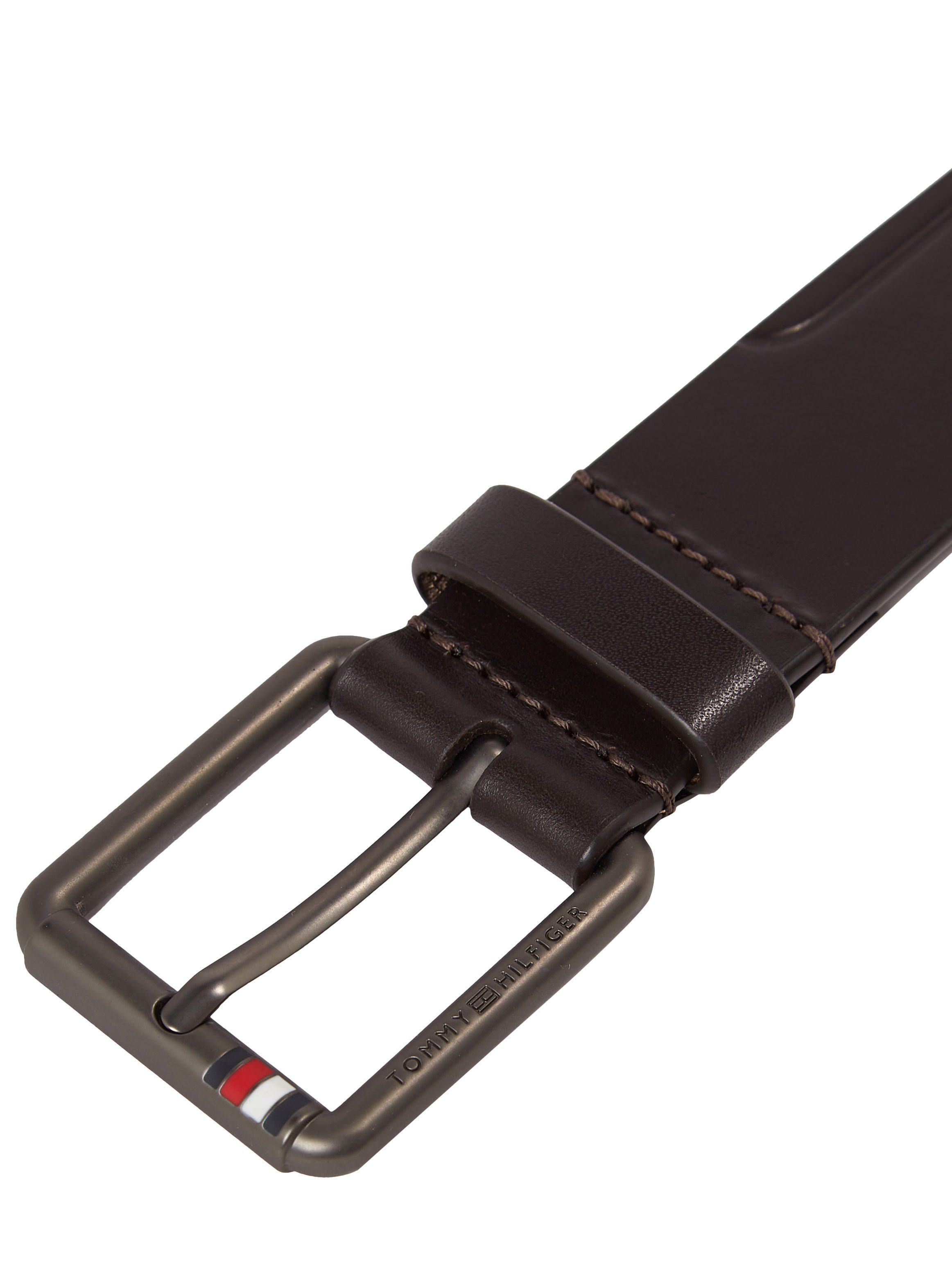 Tommy Hilfiger Leren riem CASUAL 3.5 met metalen label op de sluiting