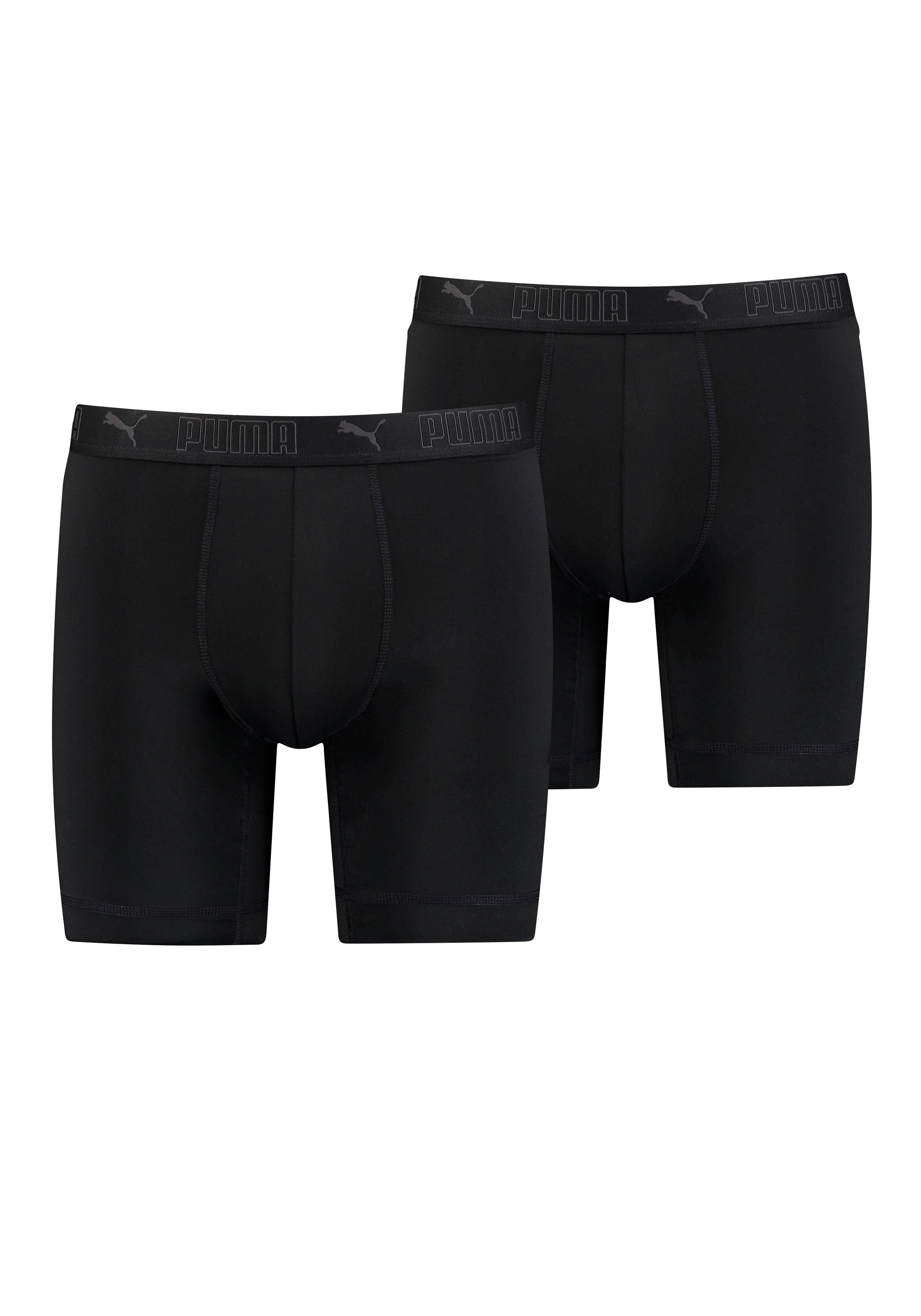 PUMA Boxershort PUMA MEN SPORT MICROFIBER LONG BOXERS 2P (2 stuks, Set van 2)