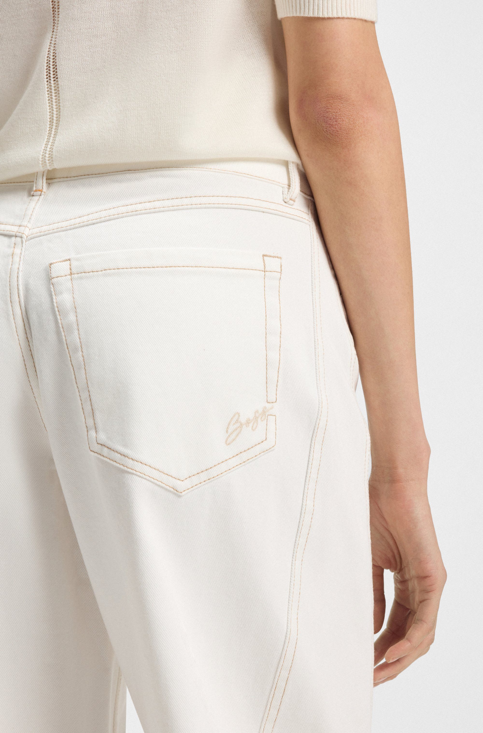 Boss Orange Geweven broek TBaloon Premium Damesmode