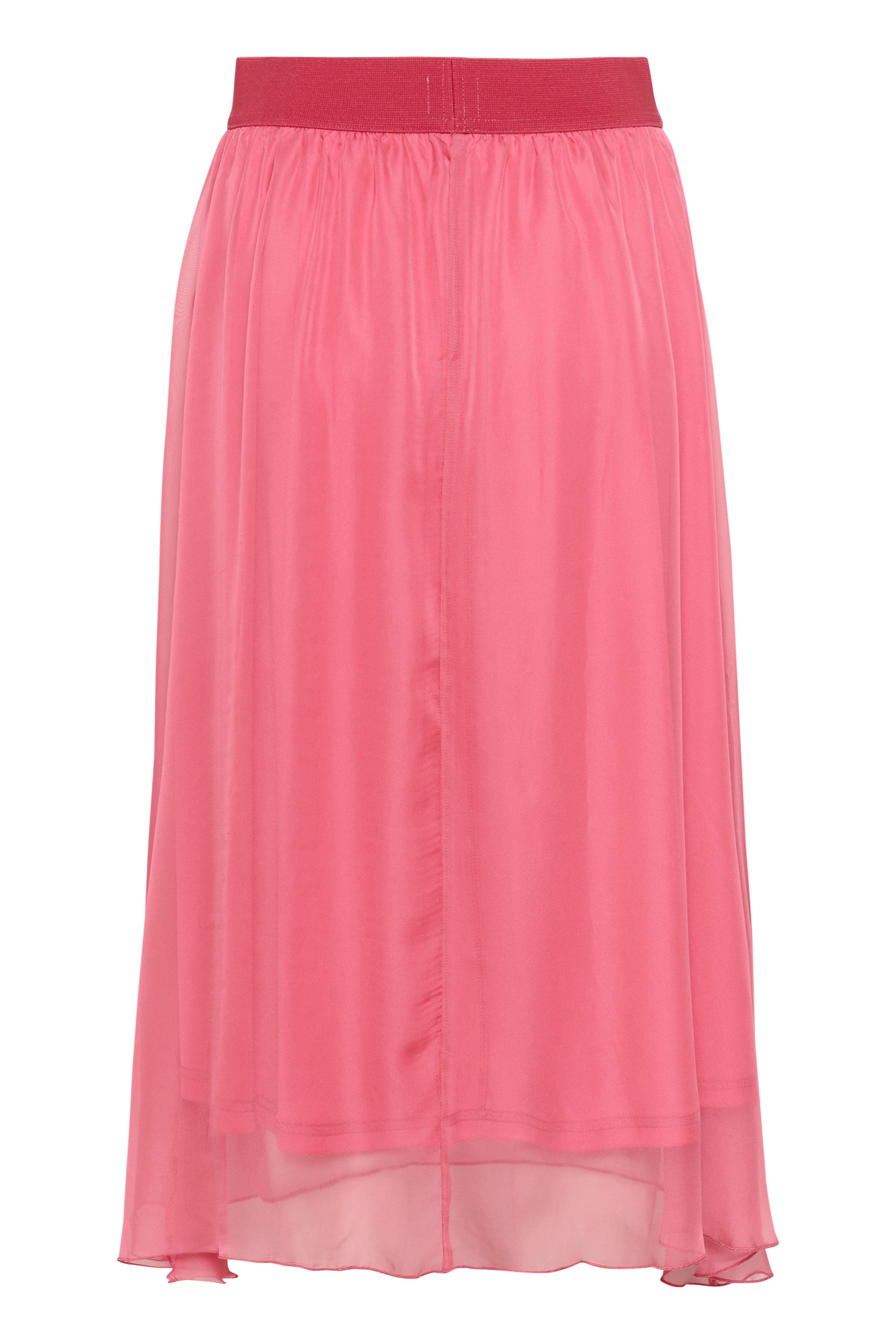 Saint Tropez Midirok CoralSZ Skirt gemaakt van chiffon
