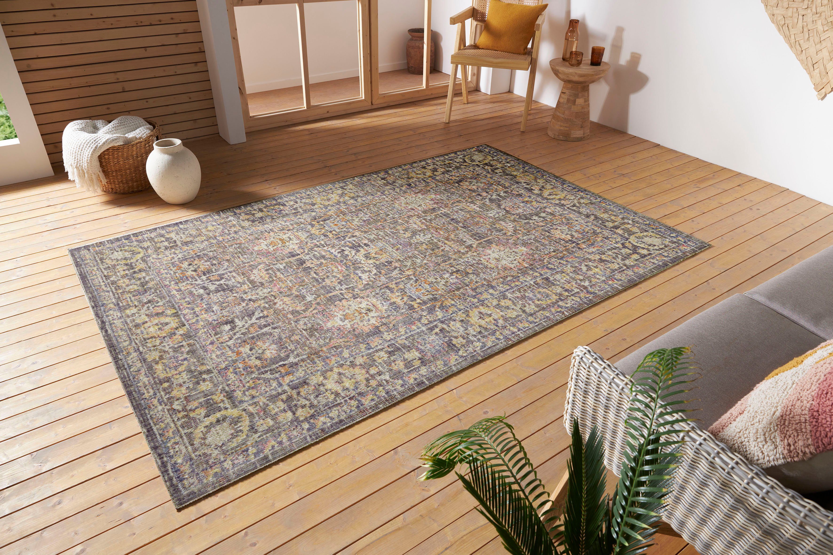 NORTHRUGS Vloerkleed LUXOR In-& outdoor, loper, weerbestendig, balkon, woonkamer, oriënt