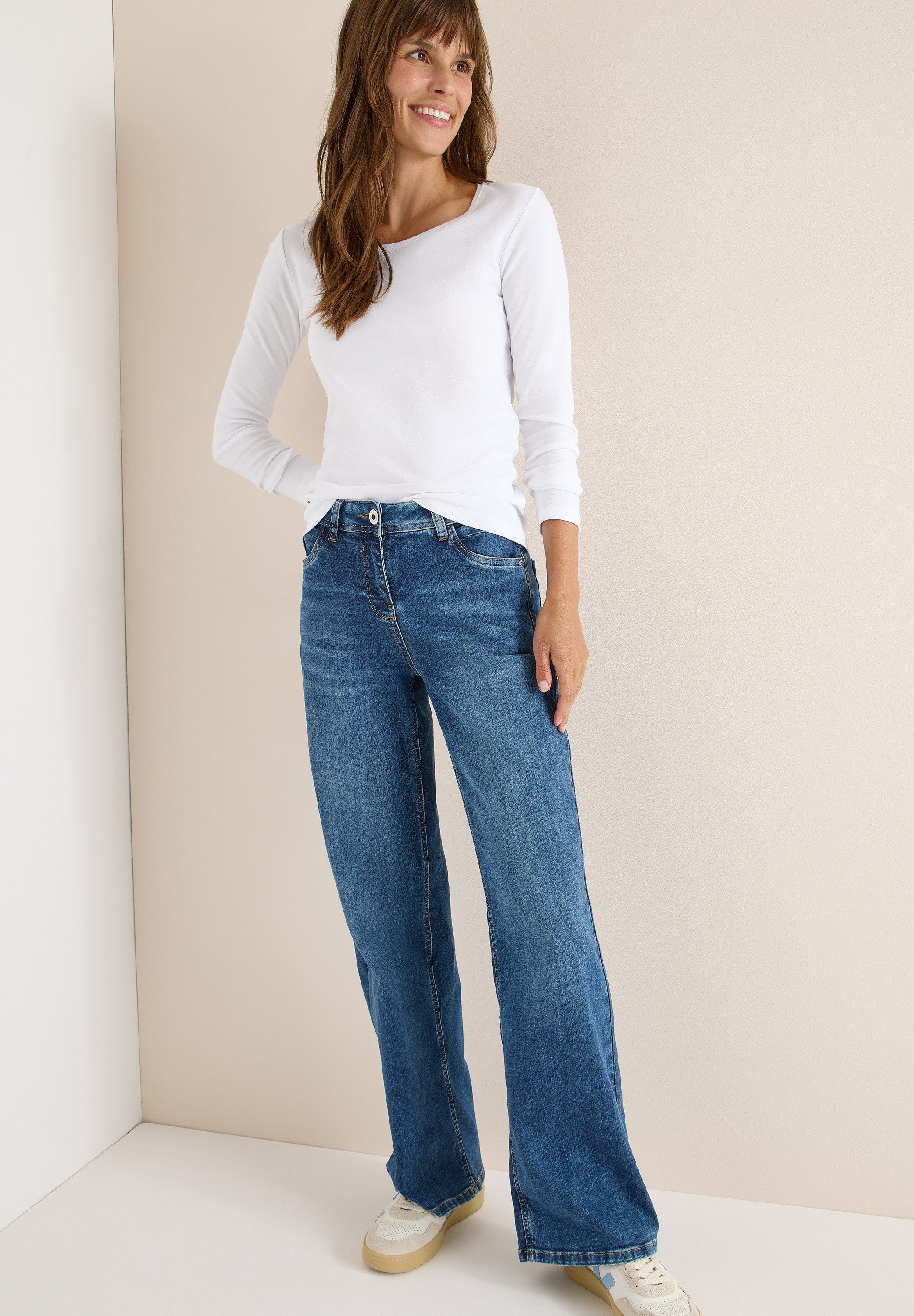 Cecil Shirt met lange mouwen Stijl Pia