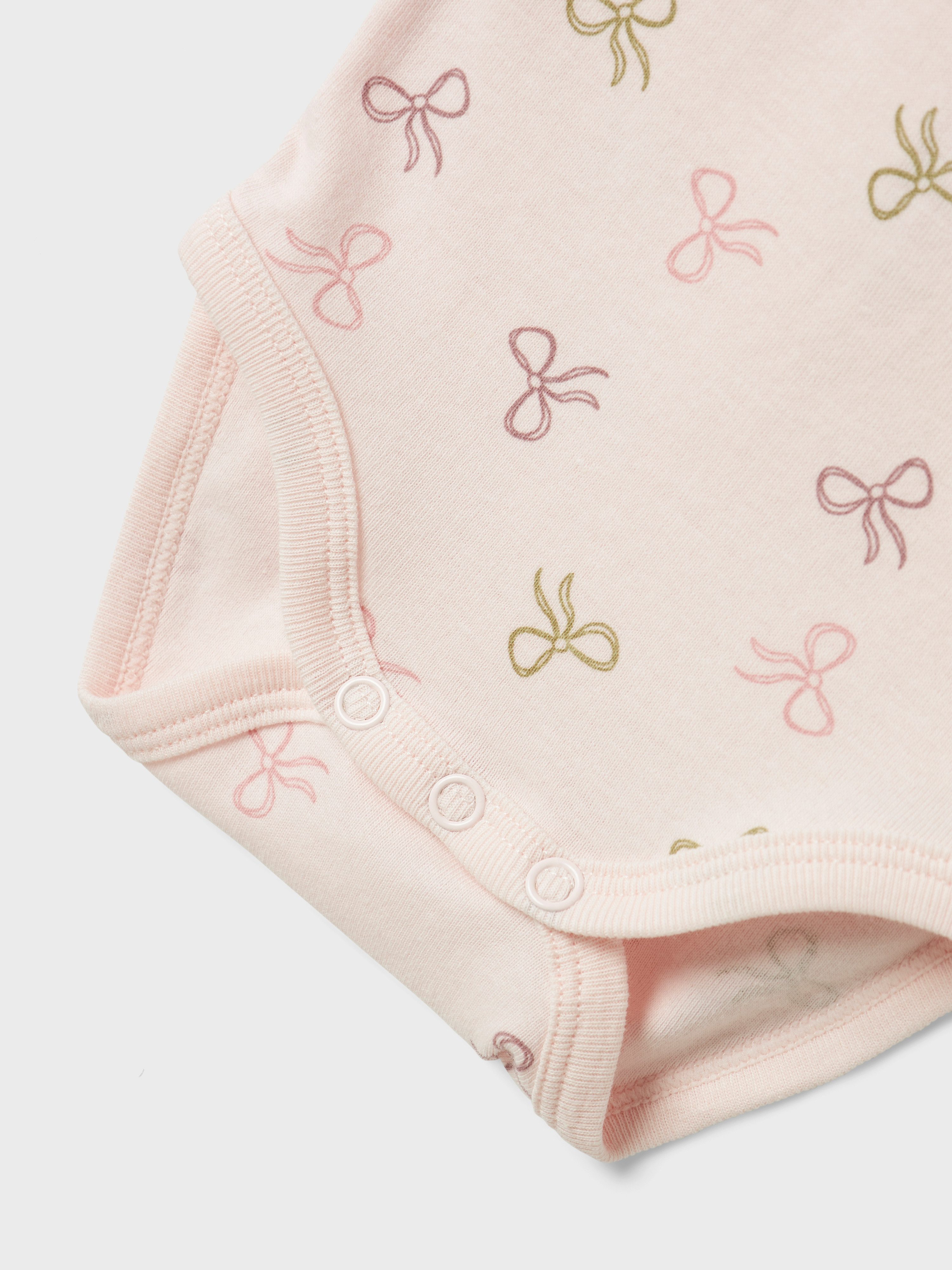 Name It Body NBFBODY 3P SS BARELY PINK BOW NOOS (set, 3-delig)