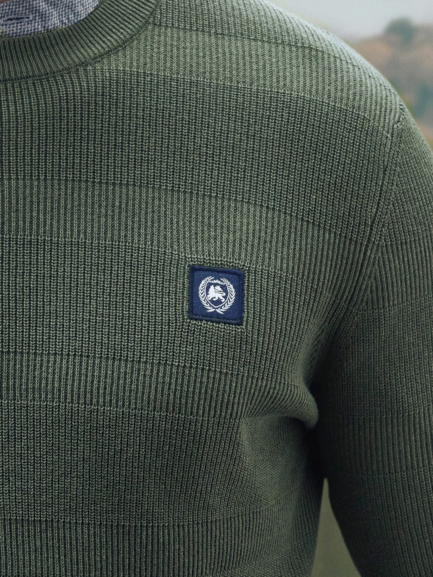 Lerros Gebreide trui LERROS Gebreide pullover voor heren, tonale streep