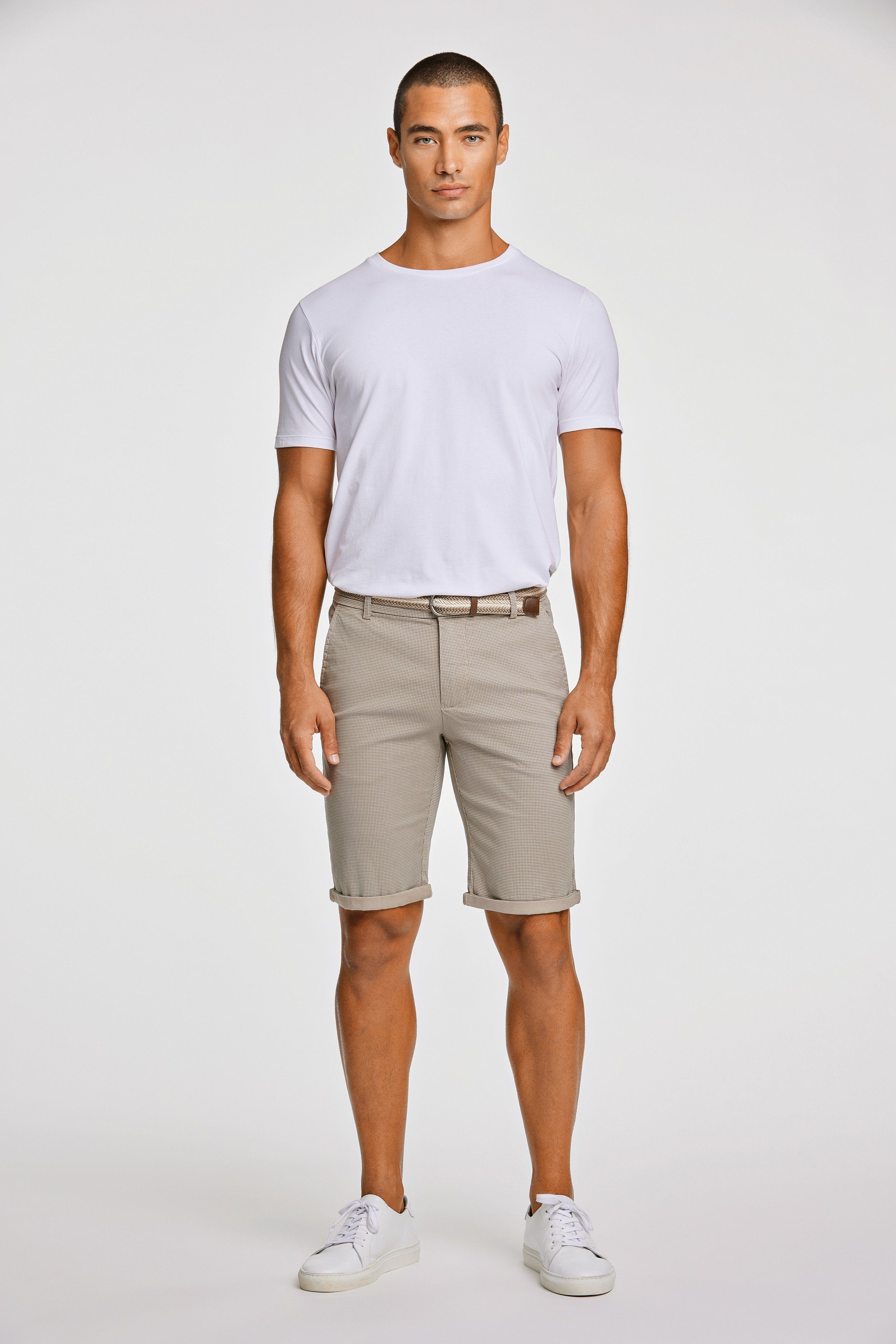 LINDBERGH Chino-short met riem (2-delig)