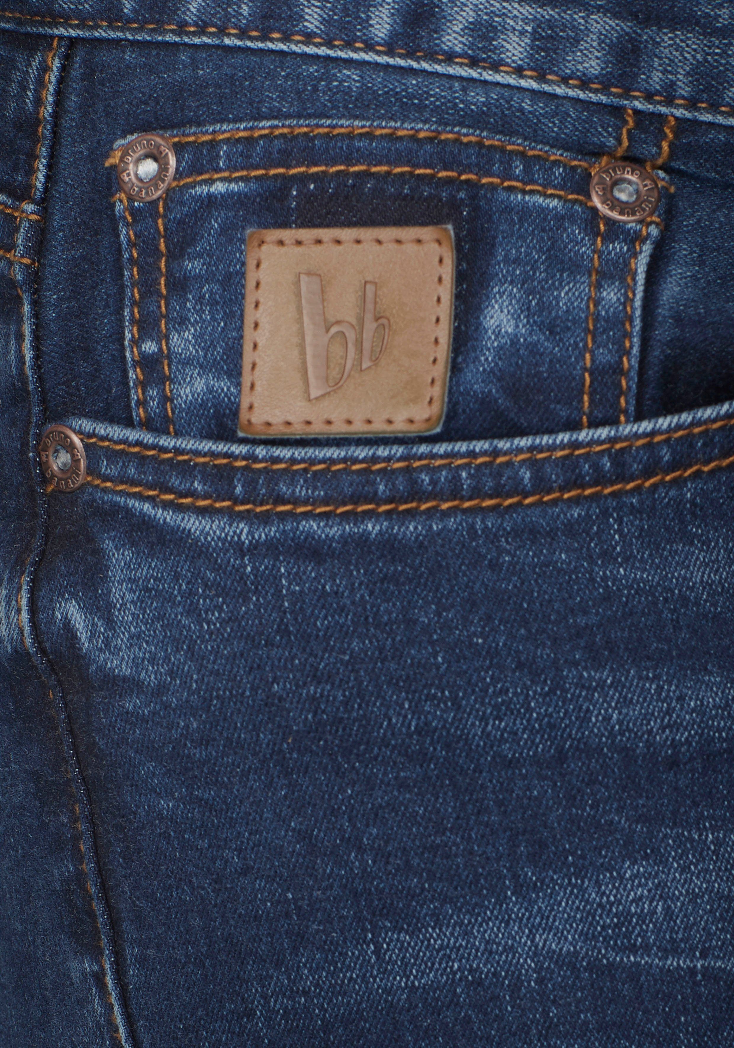 Bruno Banani Straight jeans Hutch rechte broekspijpen, gedeeltelijk met modieuze destroyed-effecten,