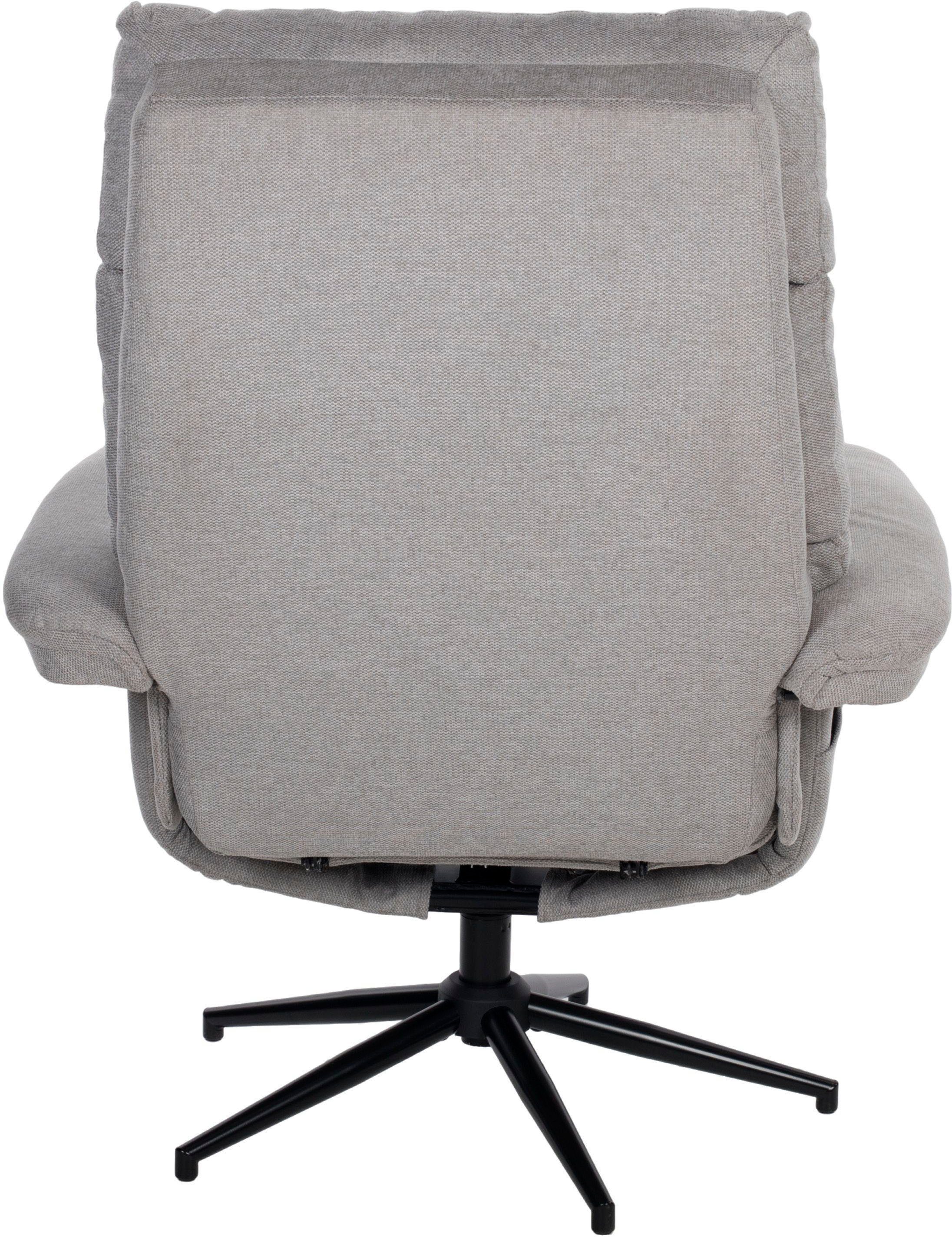 Duo Collection Relaxfauteuil Zalea met voetenbank en relaxfunctie, 360 graden draaibaar