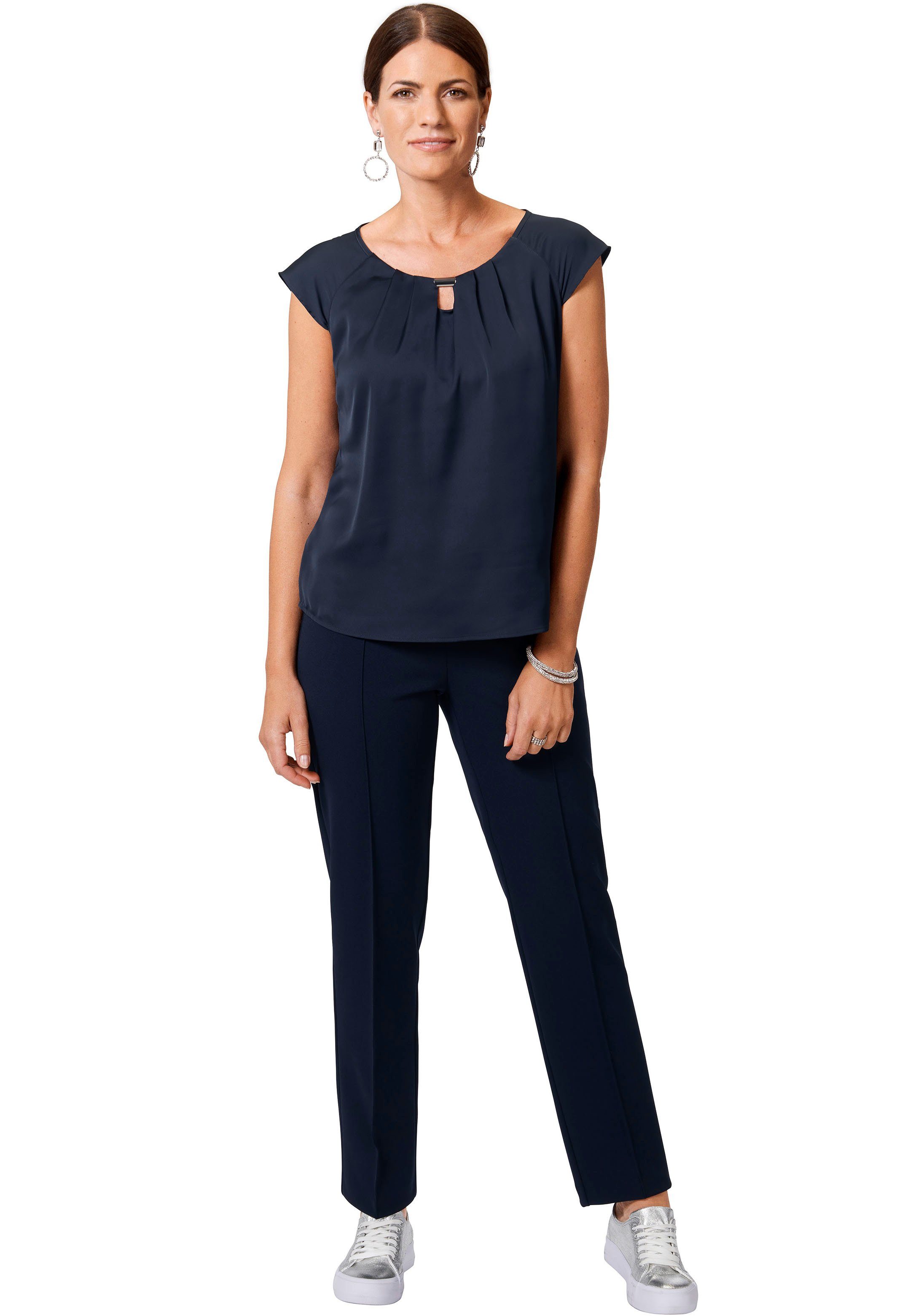 HERMANN LANGE Collection Shirttop met detail aan de halslijn