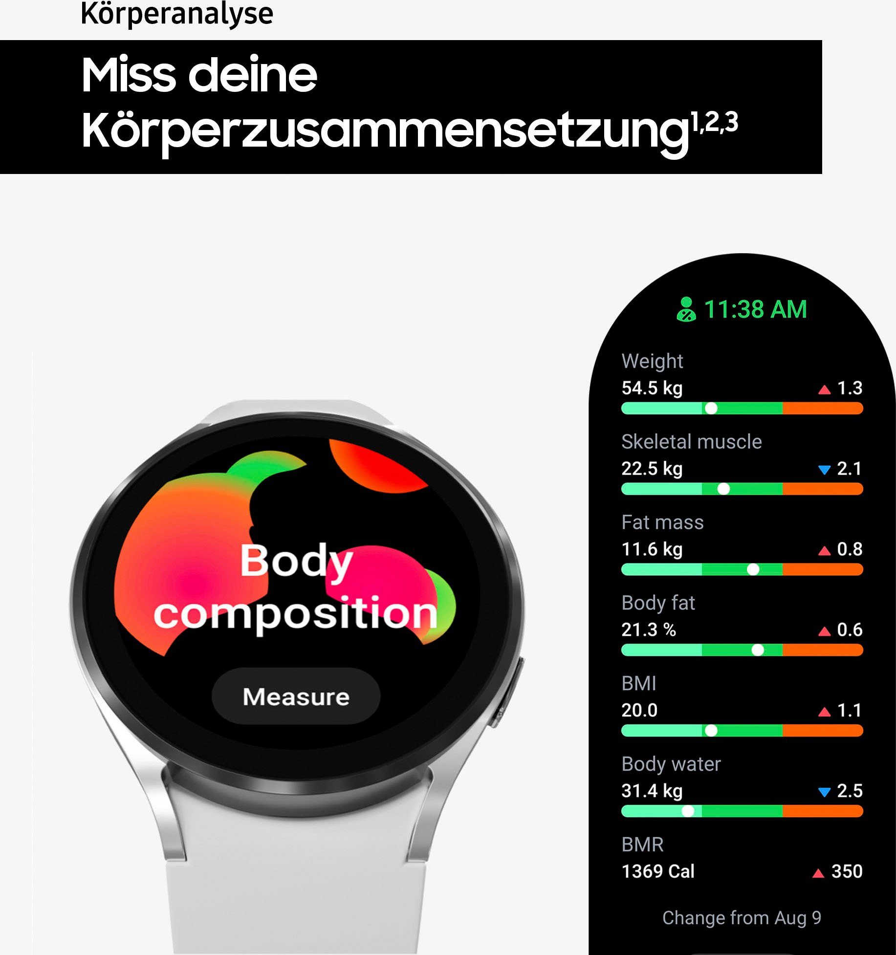 Samsung Smartwatch Galaxy Watch 4-40mm BT Fitnesshorloge, fitness-tracker, gezondheidsfuncties