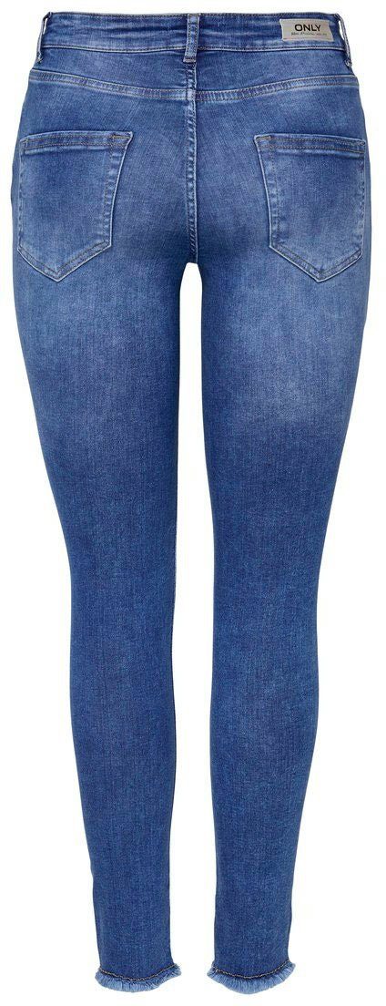 Only Ankle jeans ONLBLUSH LIFE met open zomen