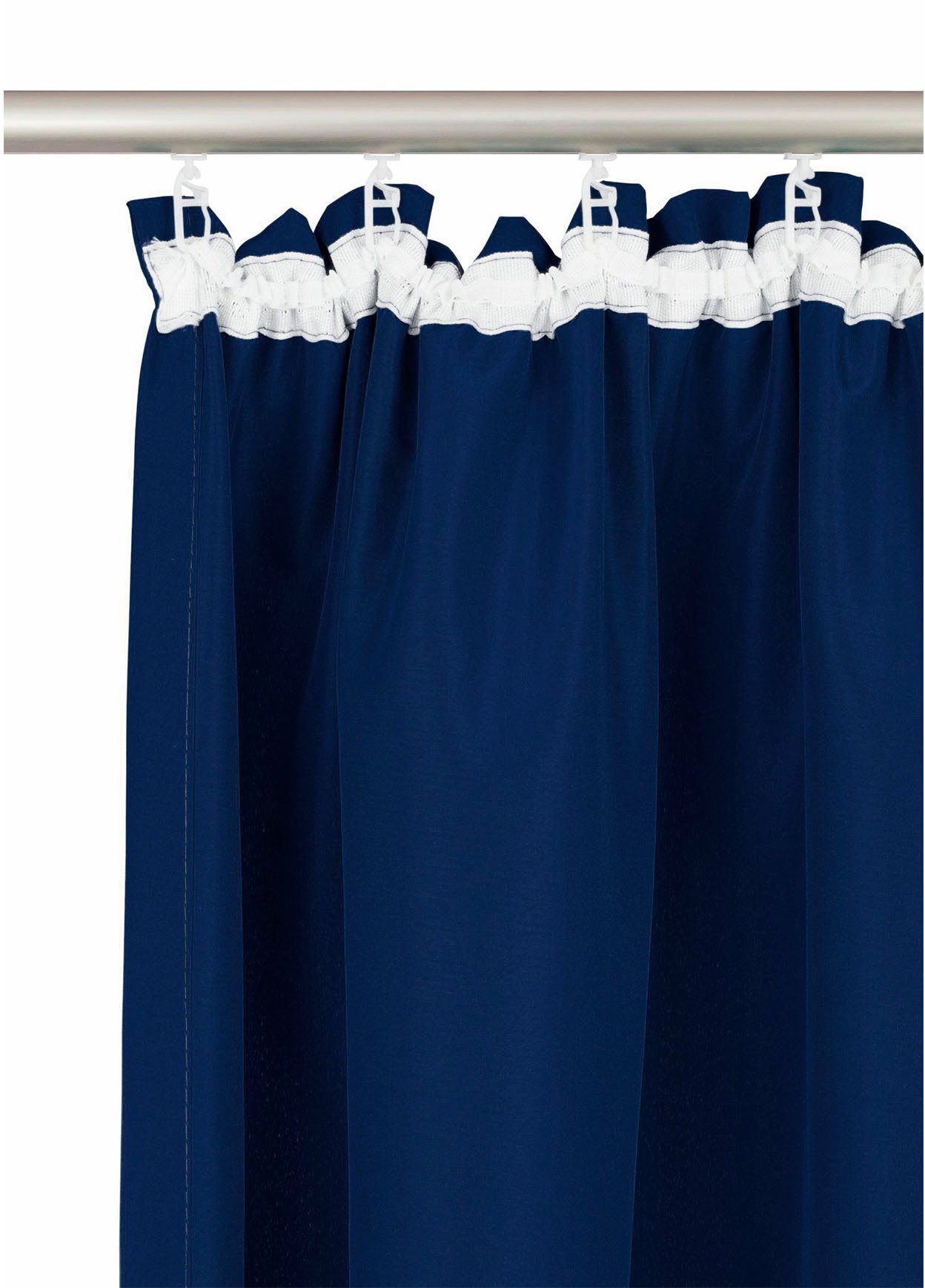 Bruno Banani Gordijn Lagan set van 2, geweven, microvezel, verschillende maten, effen kleur, bestseller (2 stuks)