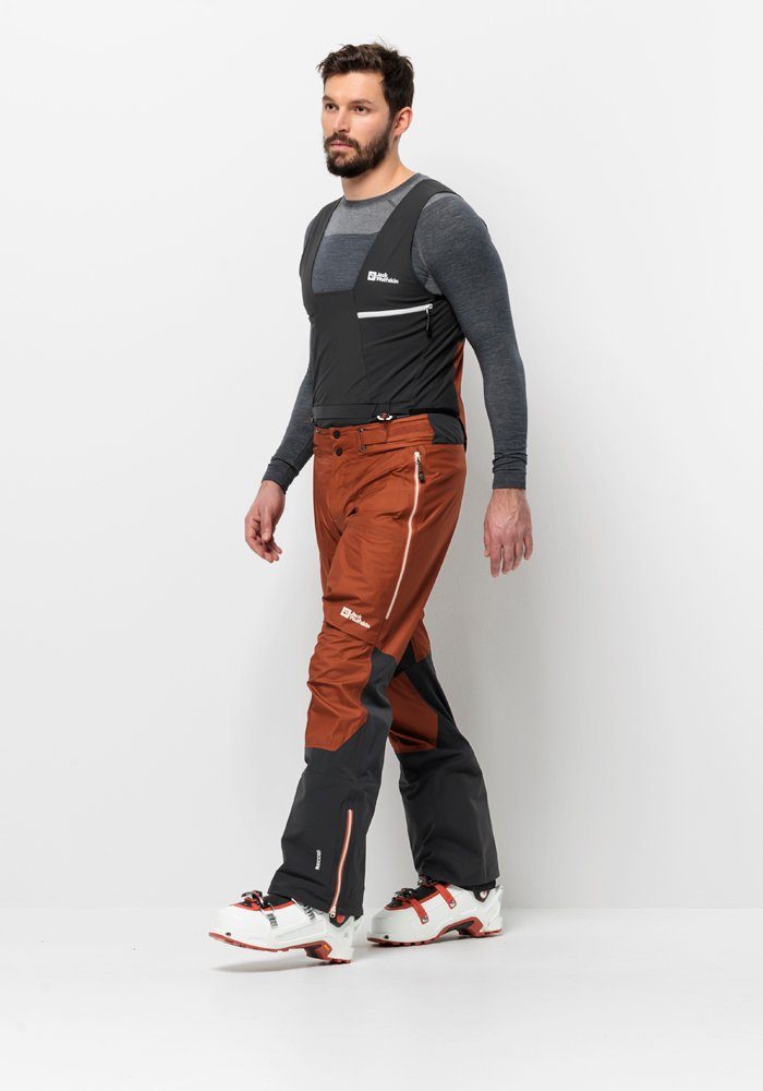 Jack Wolfskin Skibroek ALPSPITZE AIR PANTS M heren broeken maat L (52) bruin