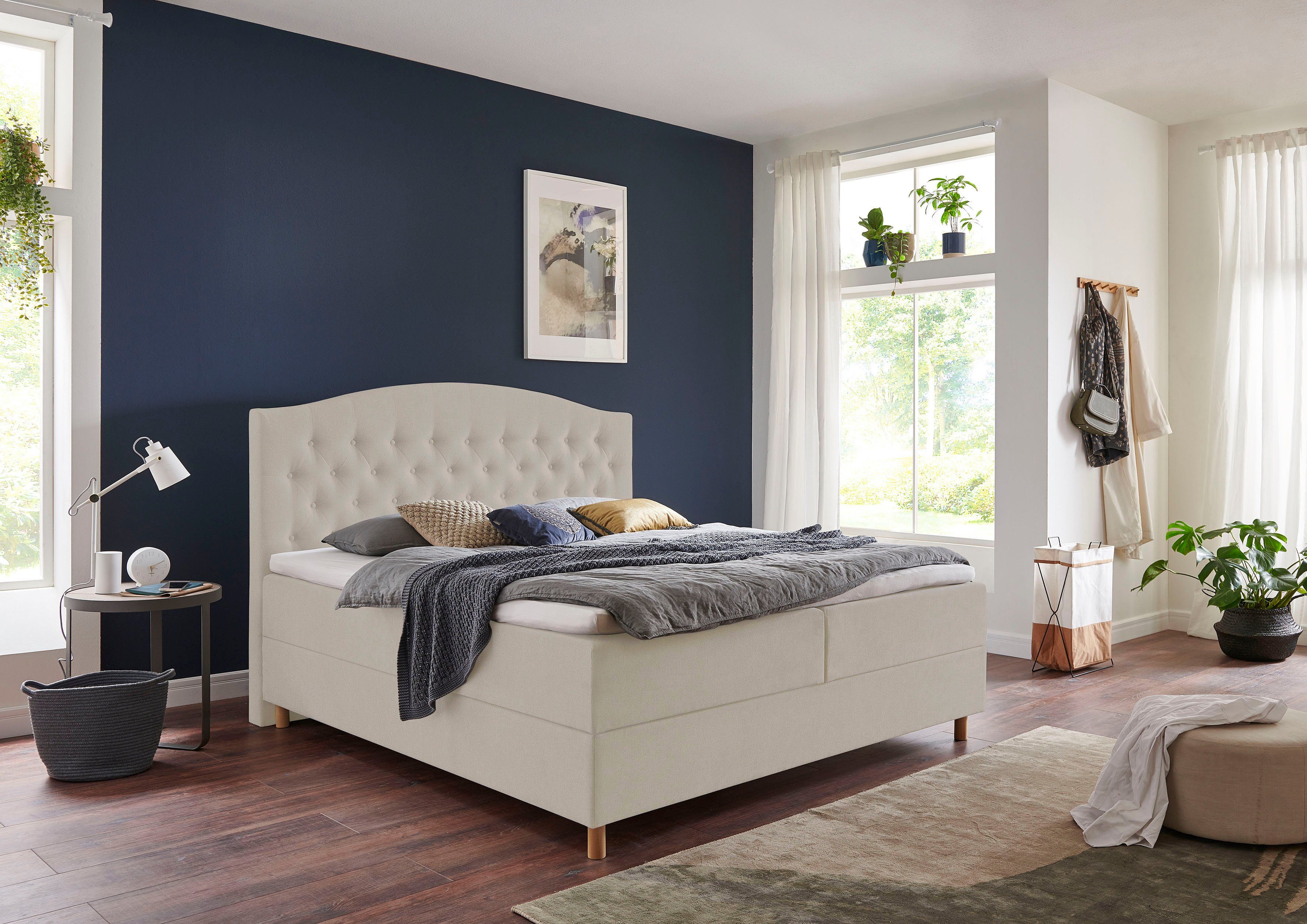 Home affaire Boxspring Piemont met bedkist en topmatras