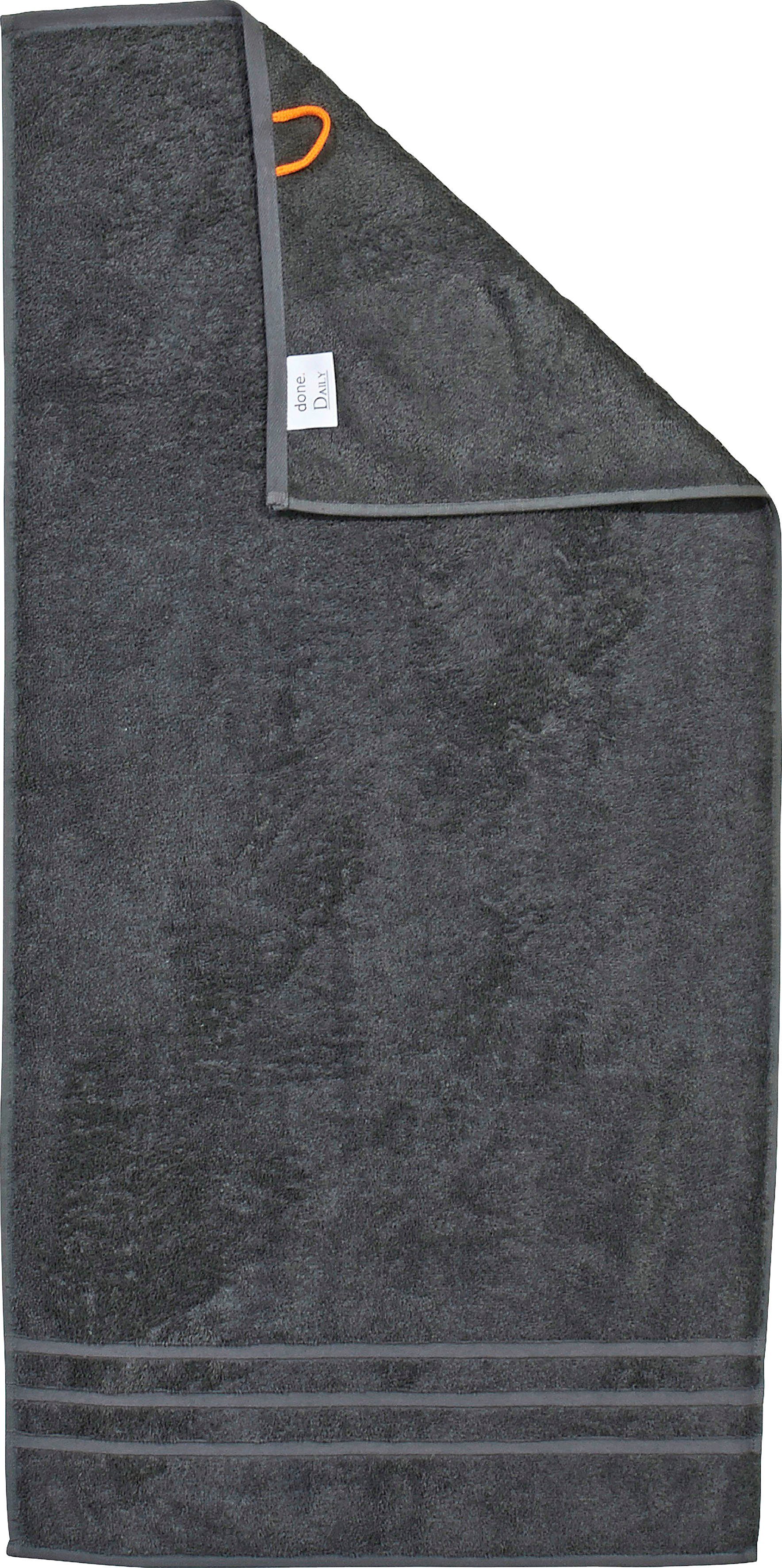 done.® Handdoekenset Daily uni Unikleurig, absorberende walk-badstof (set, 4 stuks)
