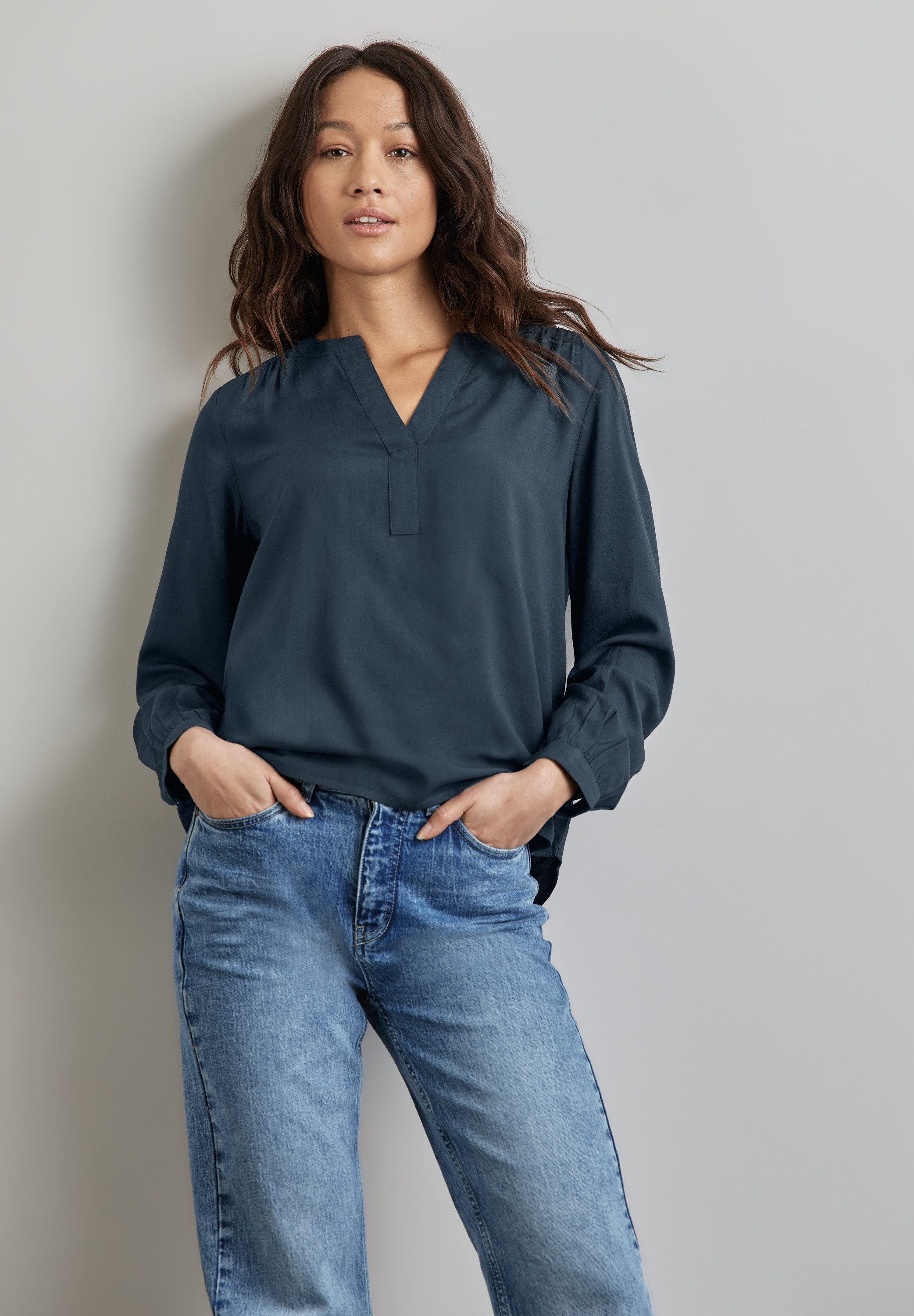 STREET ONE Blouse met lange mouwen in tuniekstijl