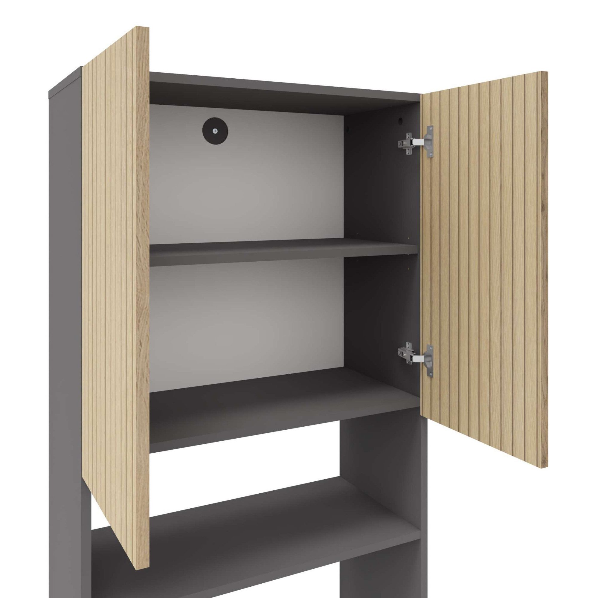Home affaire Kast voor wasmachine Wisla met 2 deuren, breedte 68 cm, hoogte 180 cm