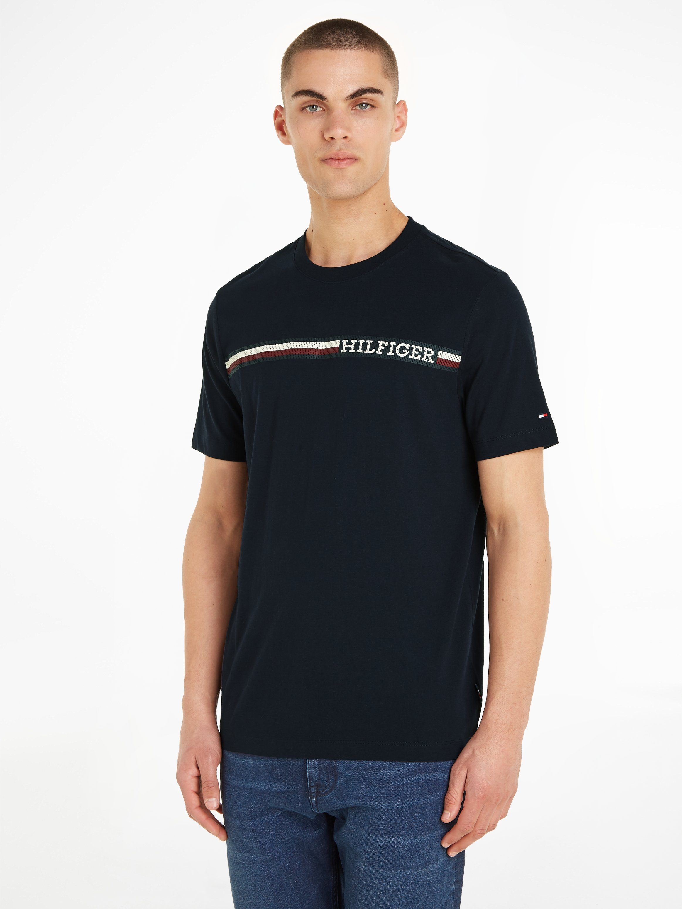 Tommy Hilfiger Moderne Iconische T-shirts en Polos Blue Heren