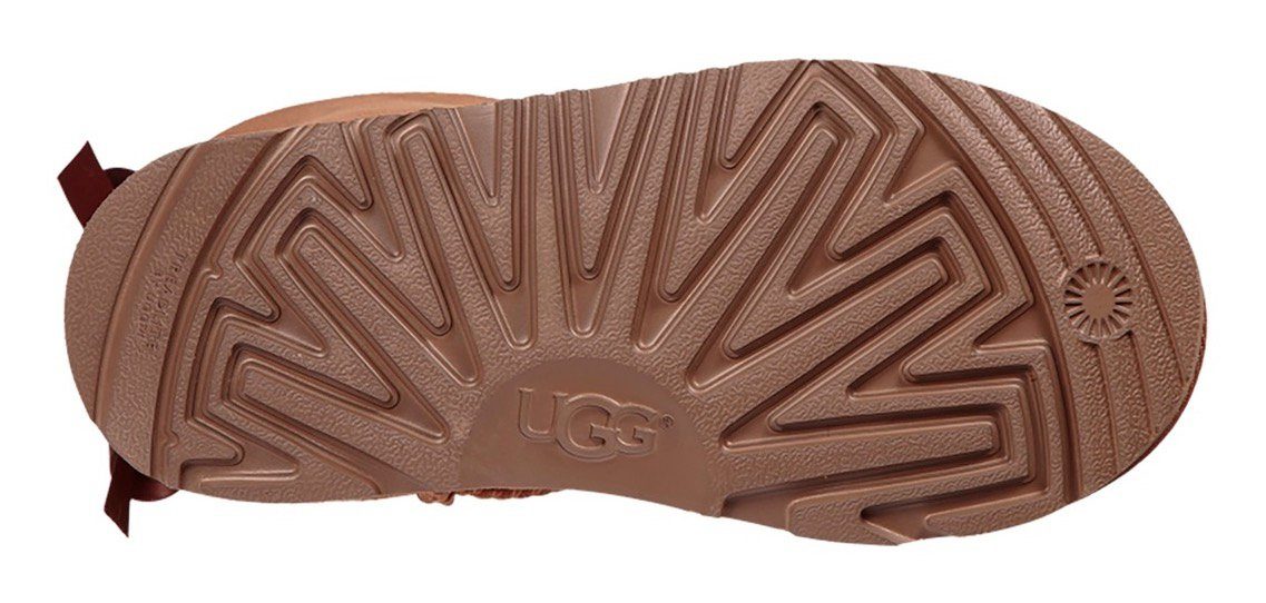 UGG Winterlaarzen K MINI BAILEY BOW II , instaplaarzen, winterlaarzen, snowboots met warme voering