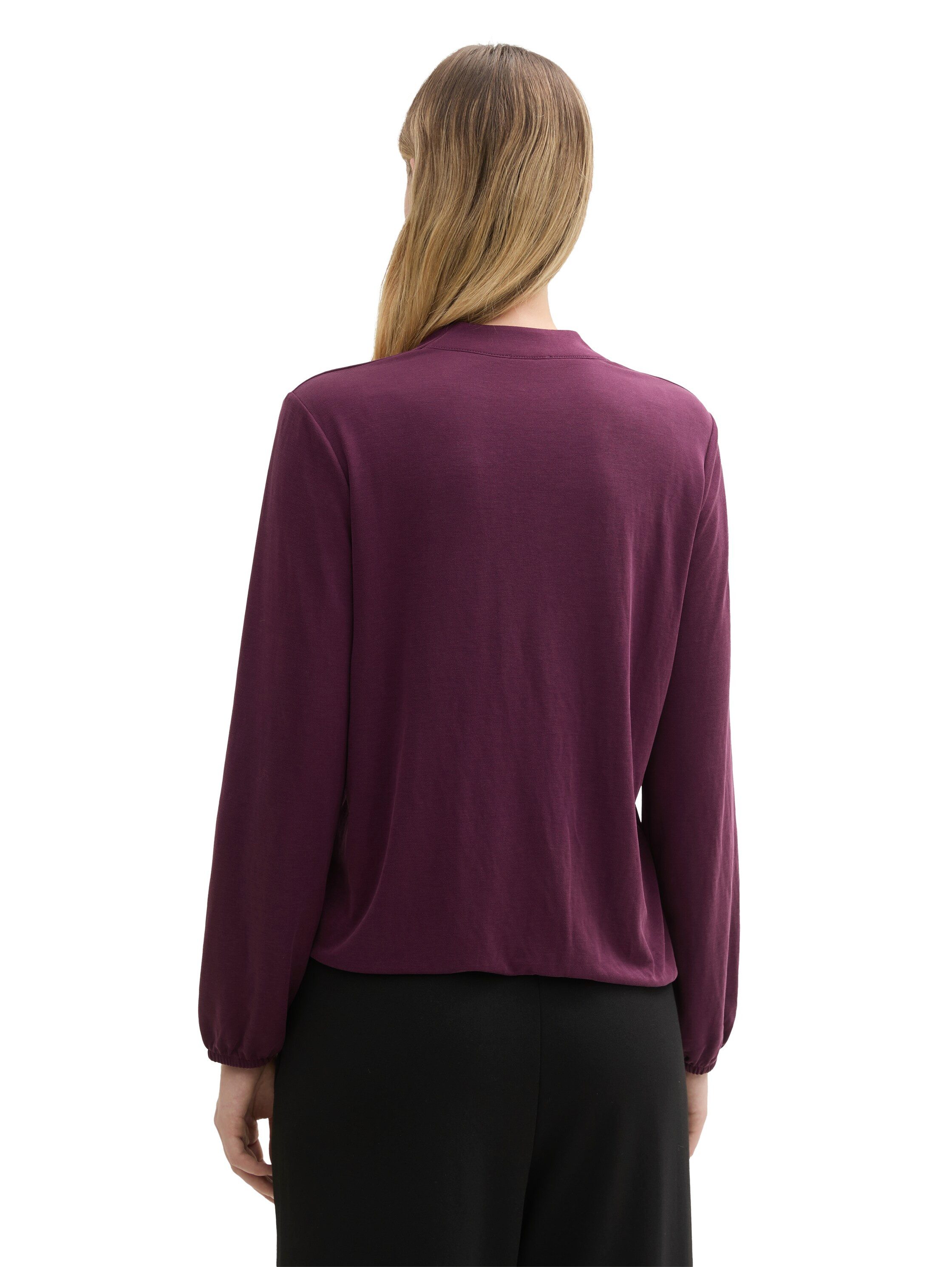 Tom Tailor Shirt met lange mouwen met v-hals
