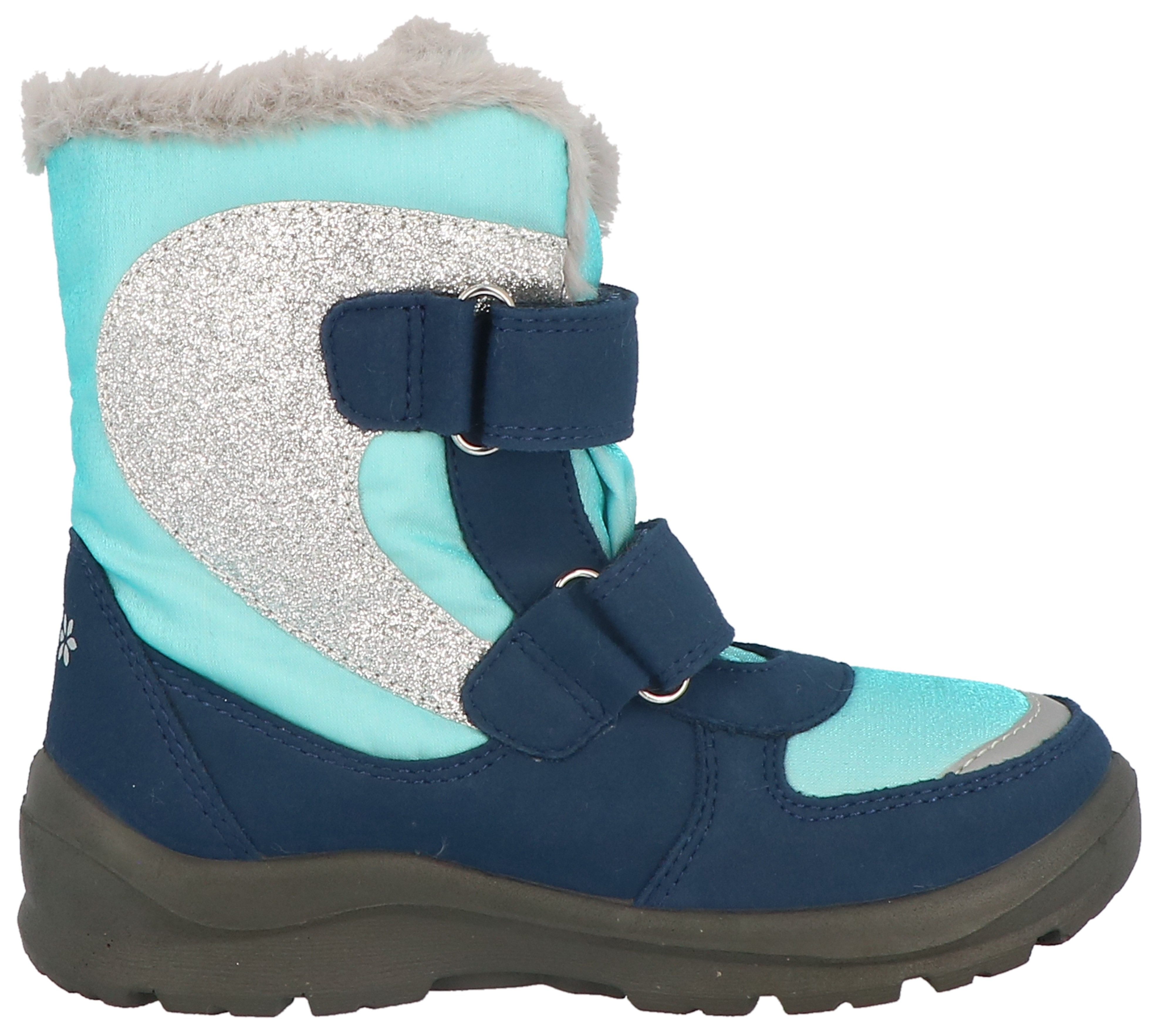 Lurchi Winterlaarzen Kadira-SYMPATEX lichtgevende schoen , winterlaarzen met glitters, maat sjabloon te downloaden