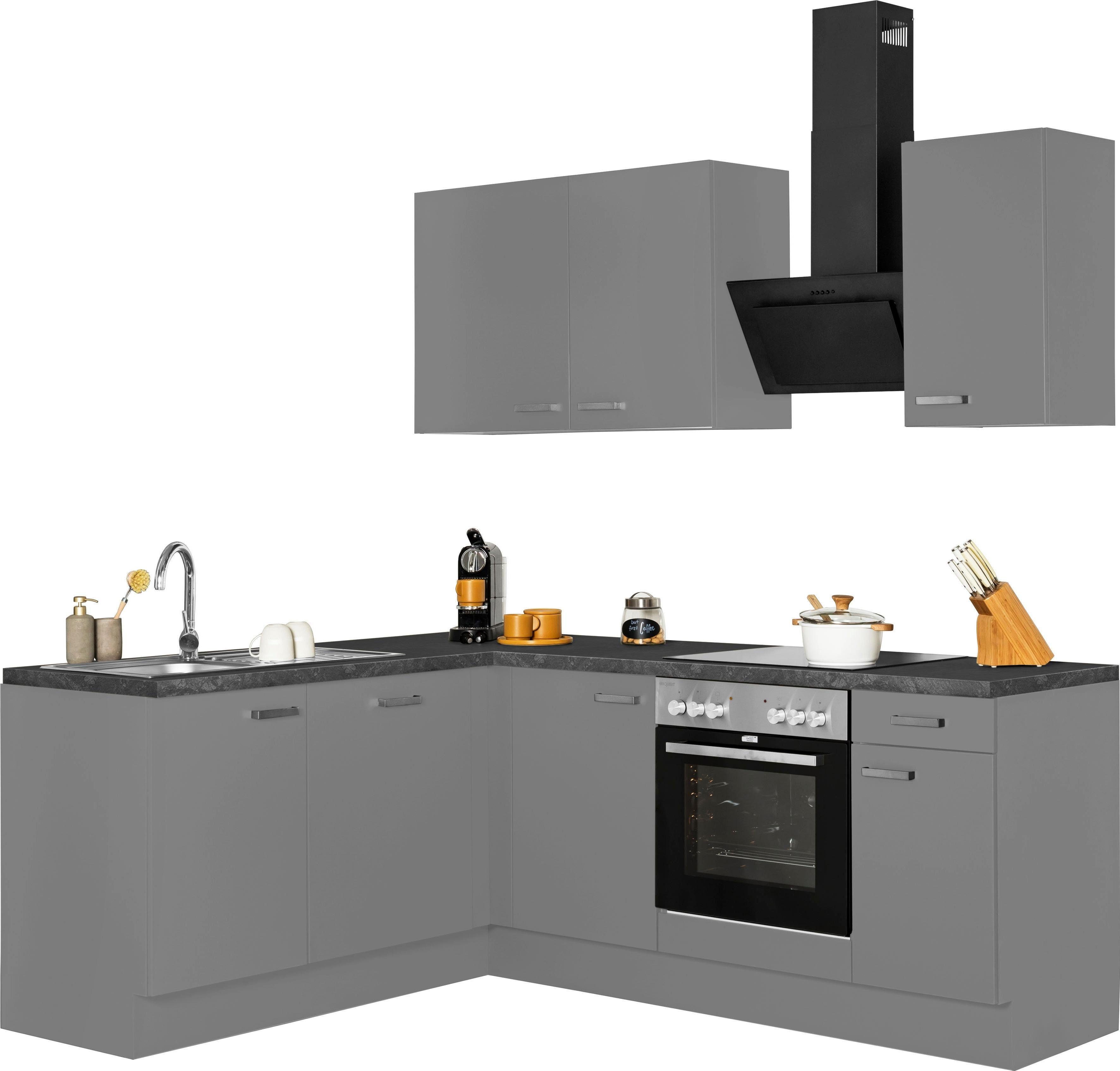 OPTIFIT Hoekkeuken Parma zonder elektrische apparaten, breedte 215x175 cm