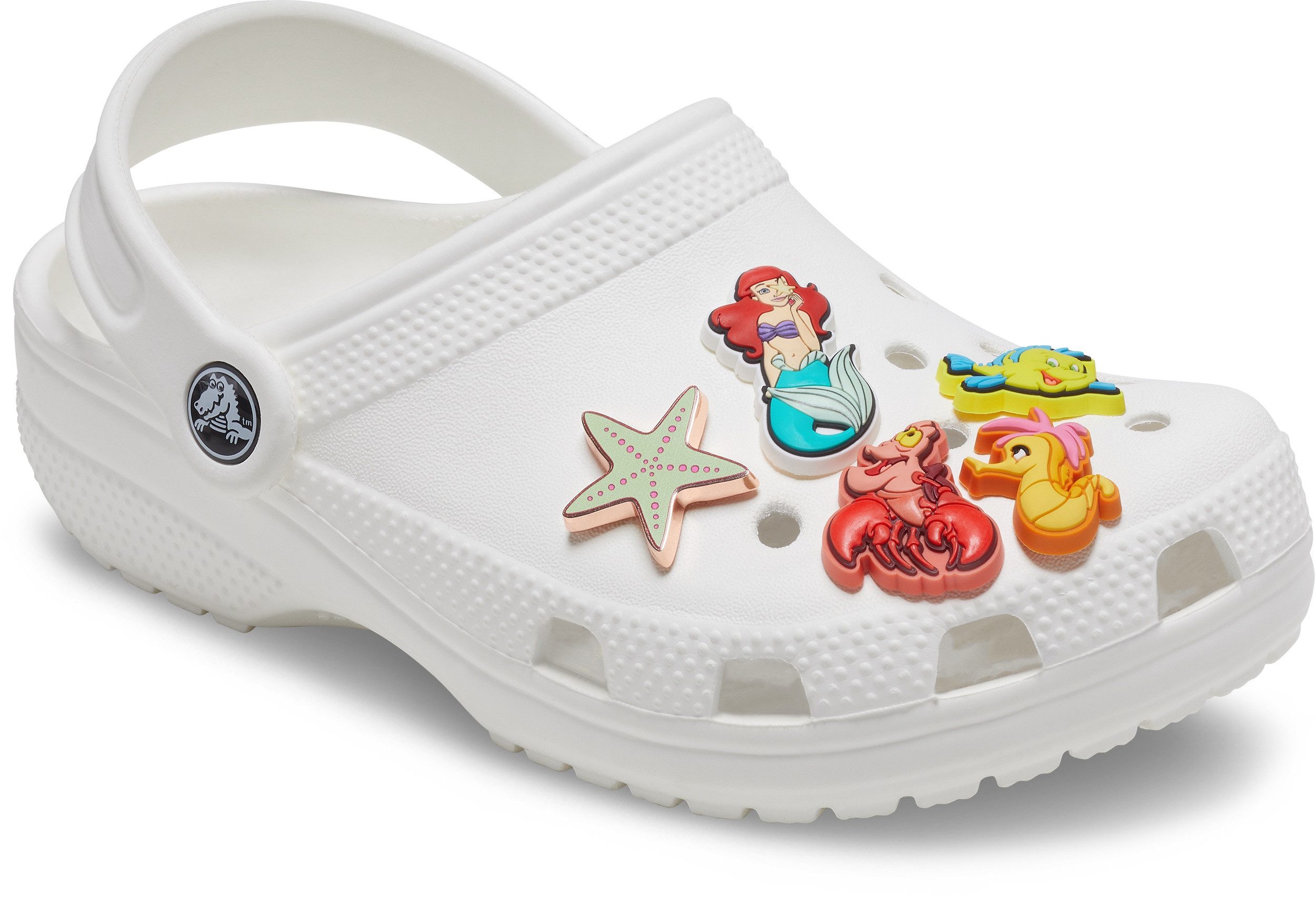 Crocs Schoenbutton Jibbitz™ Princess Arielle Disney , schoenaccessoire voor kleine zeemeerminnen (set, 5-delig, Geen speelgoed. Niet geschikt voor kinderen jonger dan 3 jaar)