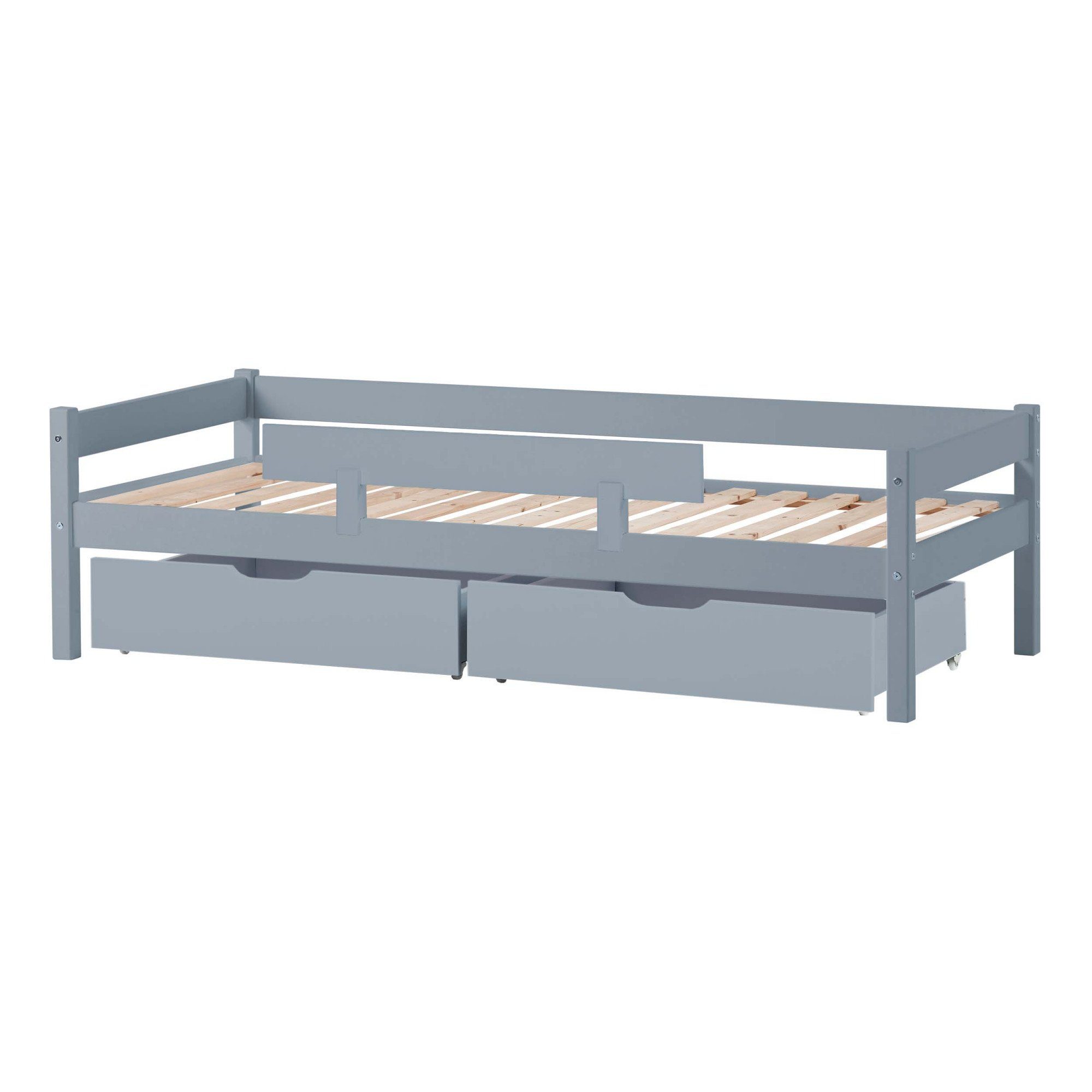 Lüttenhütt Kinderbed ECO One Kinderbed met valbeveiliging, met 2 laden