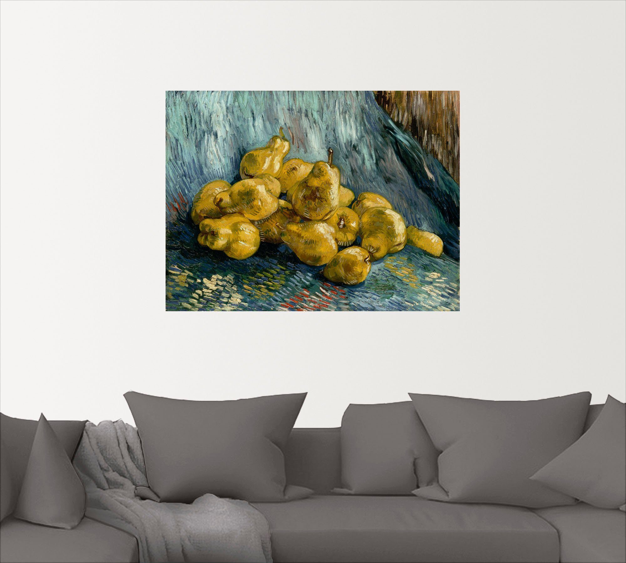 Artland Artprint Stilleven met kweeperen. 1888 als artprint op linnen, muursticker of poster in verschillende maten