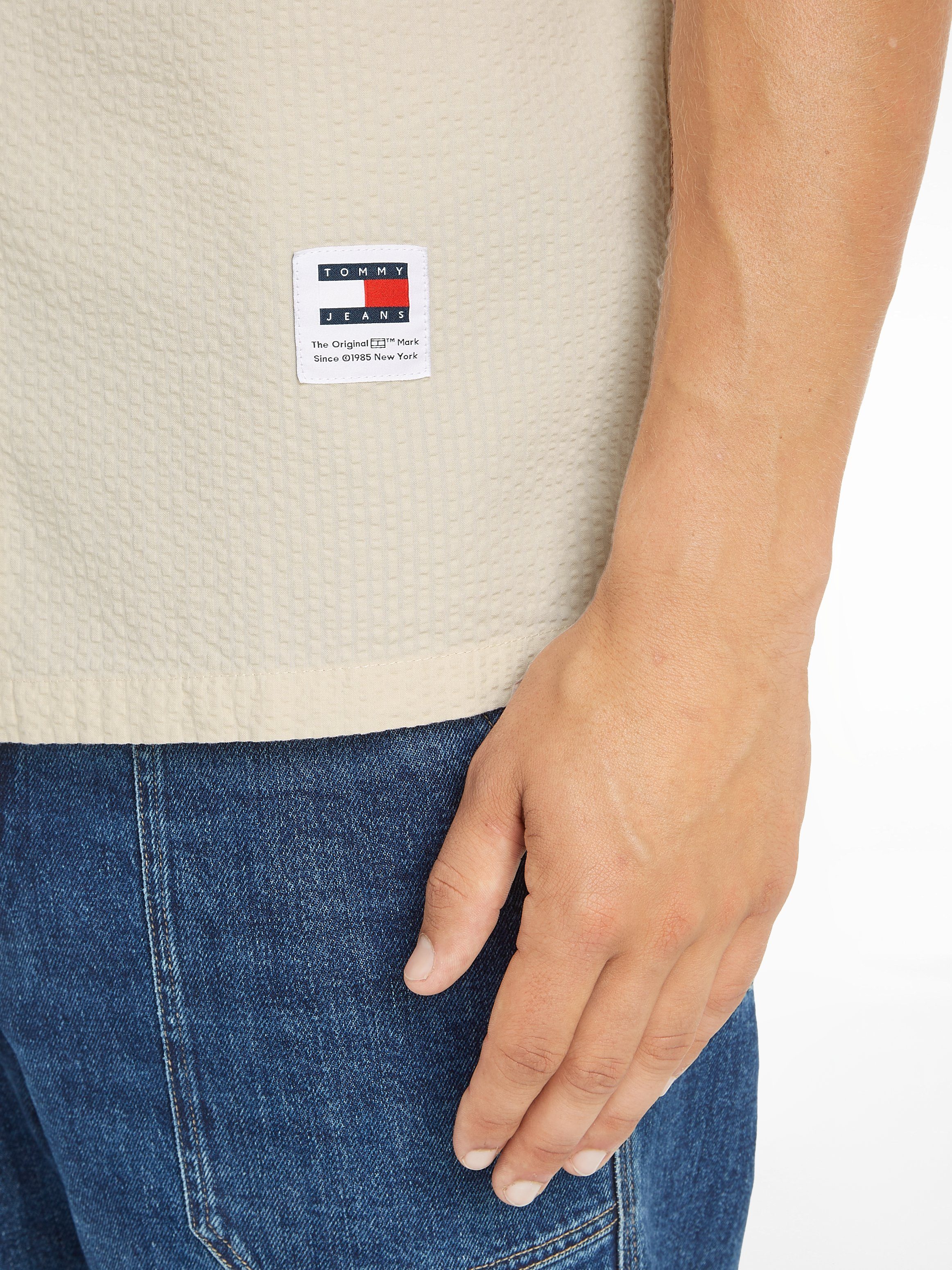 TOMMY JEANS Overhemd met korte mouwen TJM RLX SEERSUCKER CAMP SHIRT