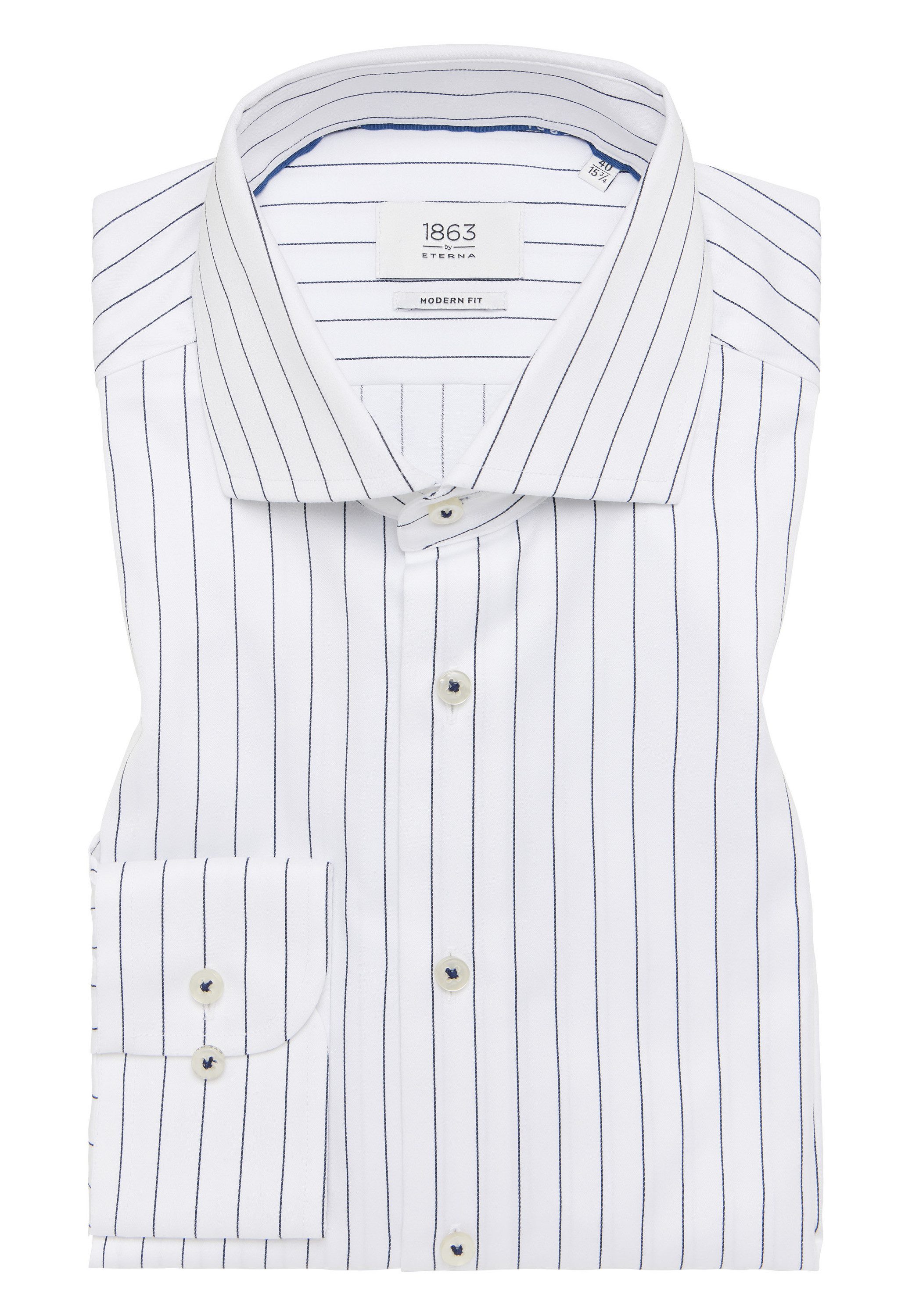 Eterna Overhemd met lange mouwen MODERN FIT NON IRON (strijkvrij)
