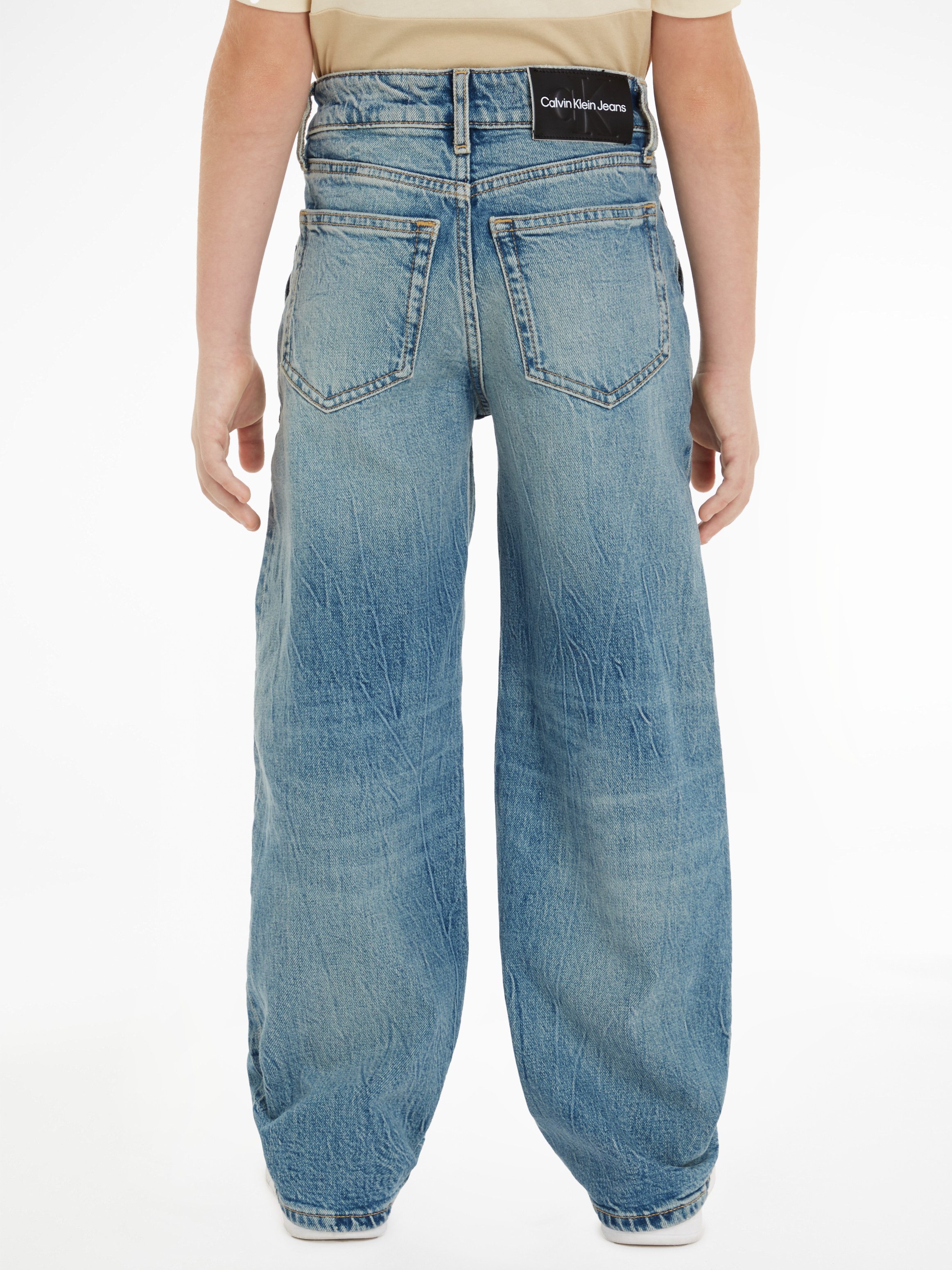 Calvin Klein Regular fit jeans SKATER VISUAL BLUE CF voor kinderen tot 16 jaar