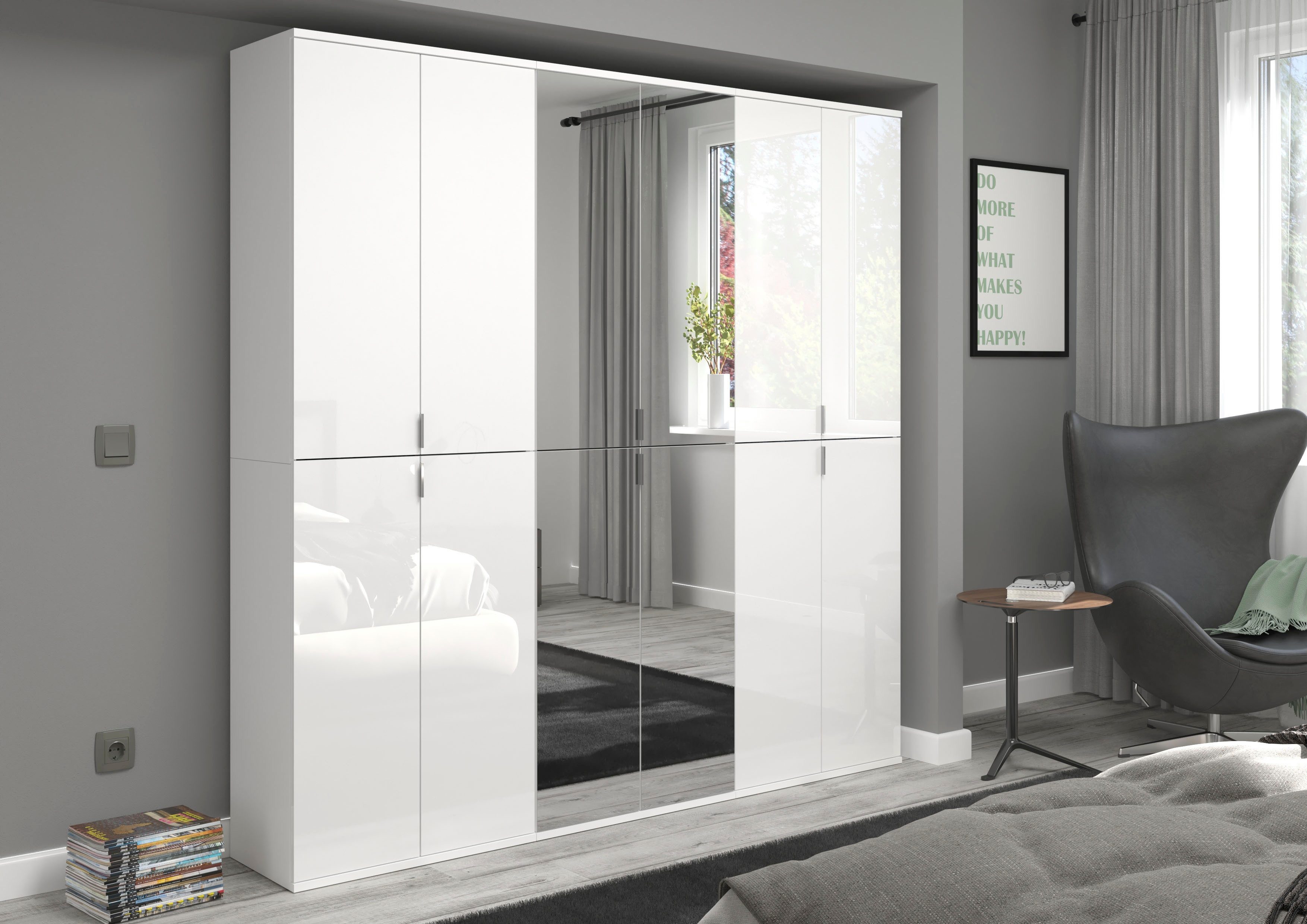 INOSIGN Halmeubelset Trondheim, Breedte 183 cm, bestaande uit 3 Kasten, 12 Deuren, 27 Vakken (set, 3-delig)