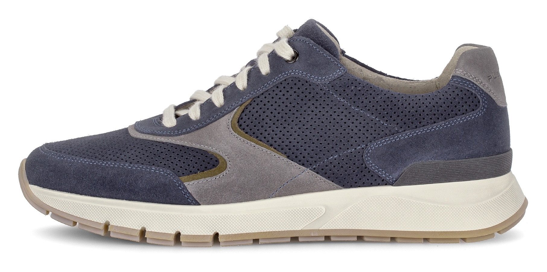 Pius Gabor Sneakers met sleehak , vrijetijdsschoen, lage schoen, veterschoen met contrastafwerkingen, g-breedte