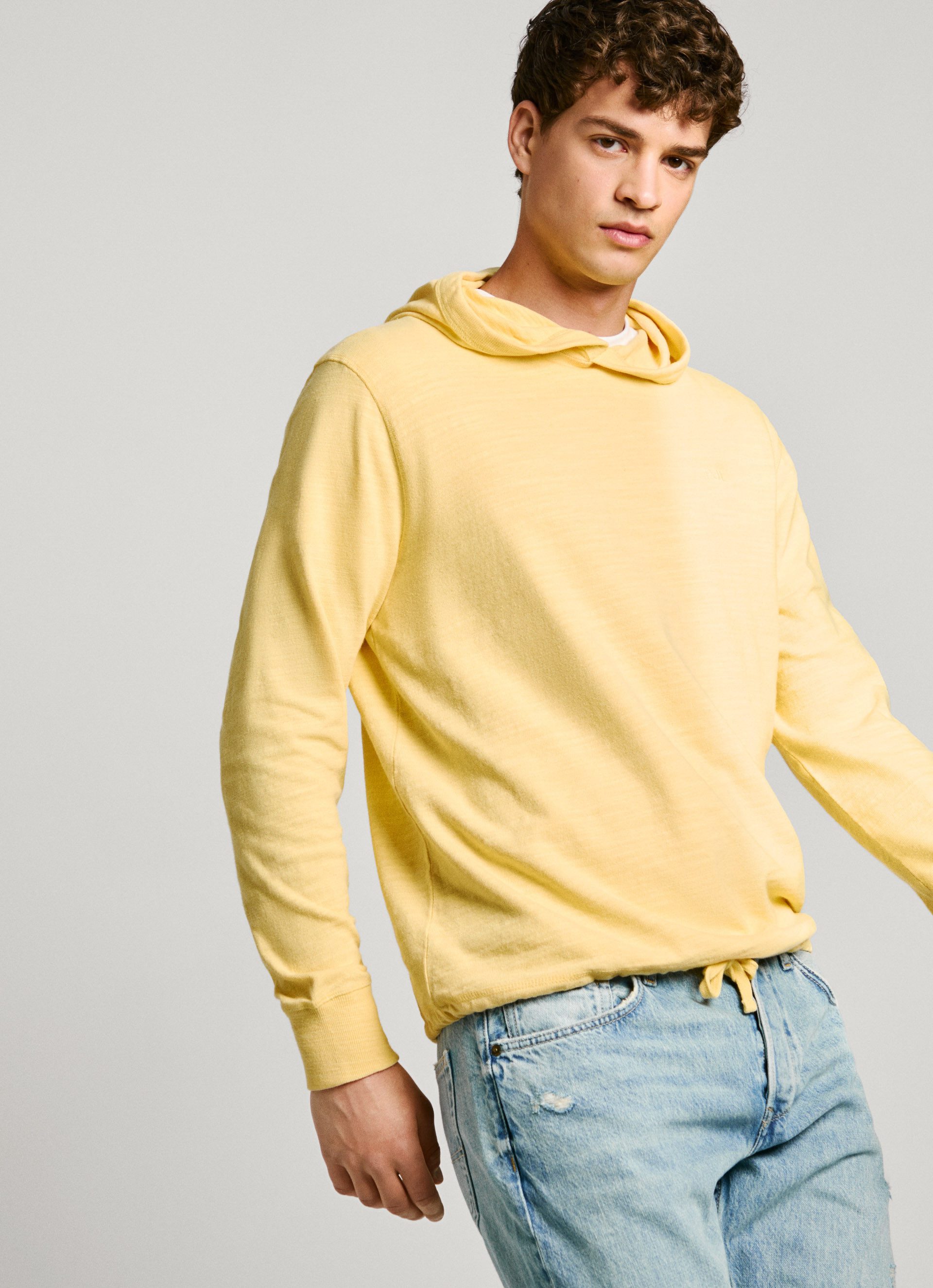 Pepe Jeans Capuchonshirt ABRAHAM met verstelbare band aan de zoom