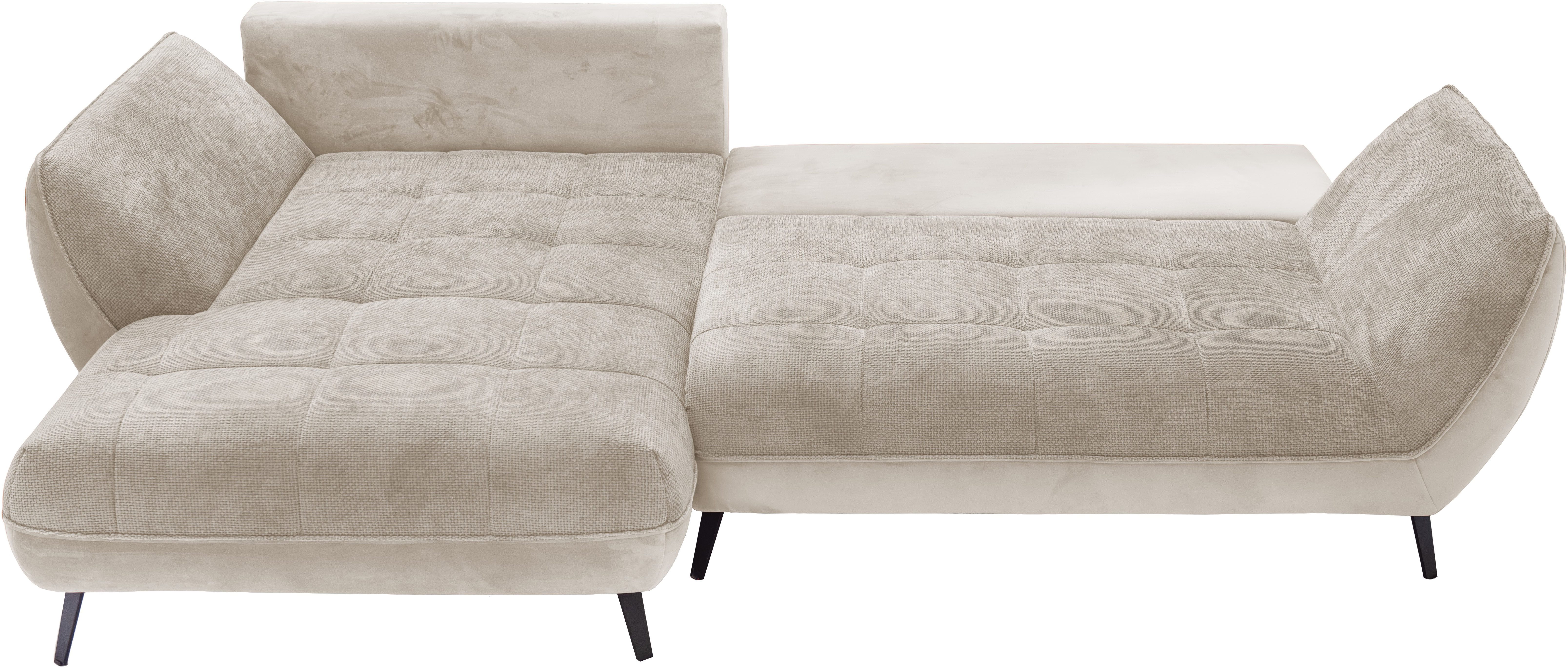 exxpo - sofa fashion Hoekbank Midway met eenvoudige Easy-Lift bedfunctie, comfortabel en modern