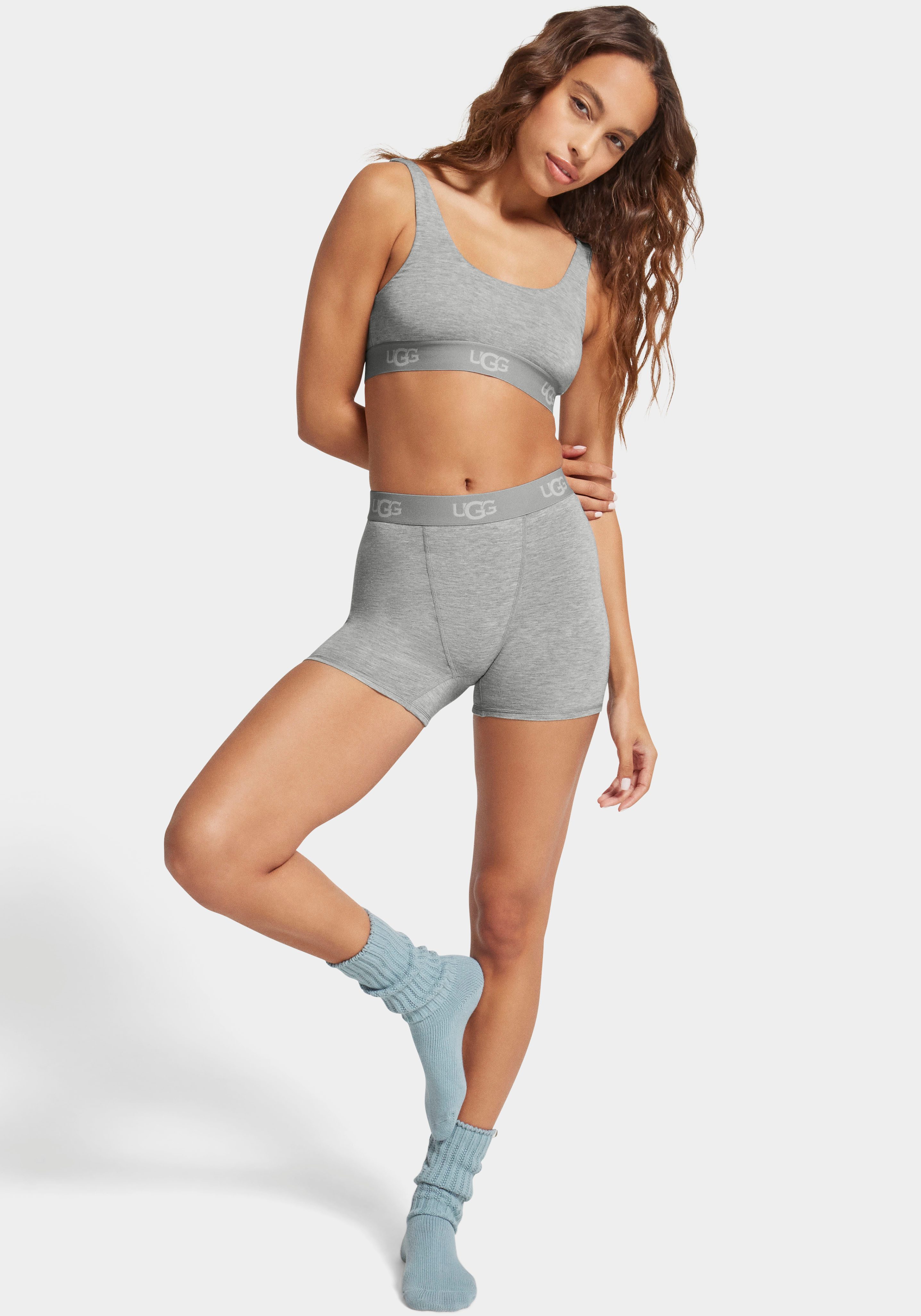 UGG Boxershort Alexiah Boy Short met elastische logo-tailleband