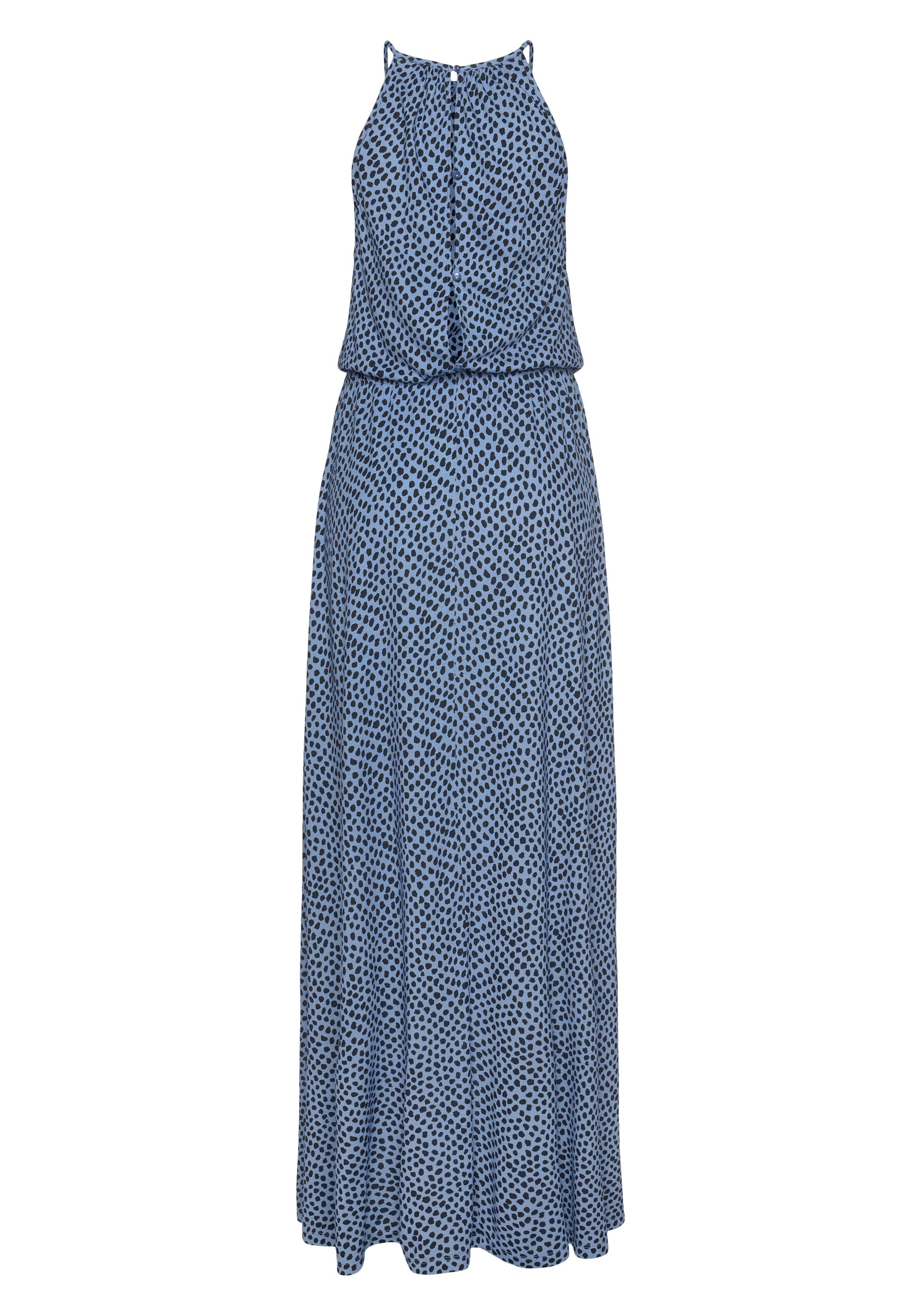 Lascana Maxi-jurk met all-over print, luchtige zomerjurk, strandjurk