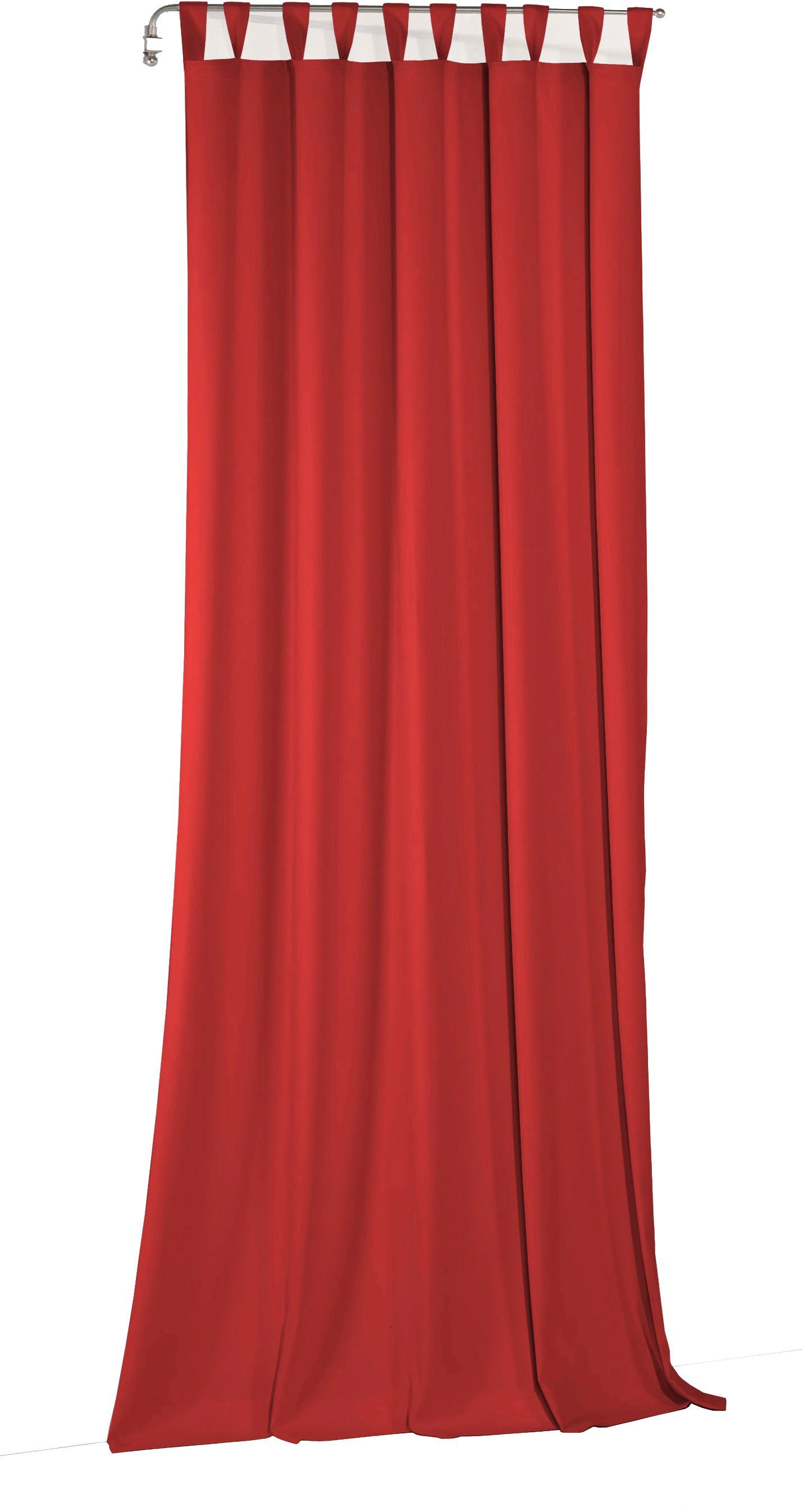Wirth Gordijn Newbury (1 stuk) kant & klaar gordijnen maat 130 cm x 155 cm rood