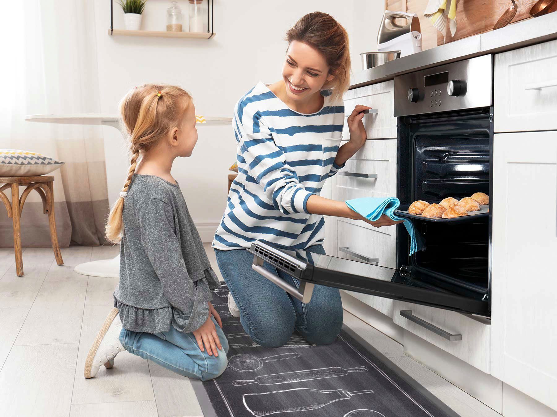 Primaflor-Ideen in Textil Keukenloper KITCHEN TOOLS Motief keukengerei, antislip, wasbaar, keuken