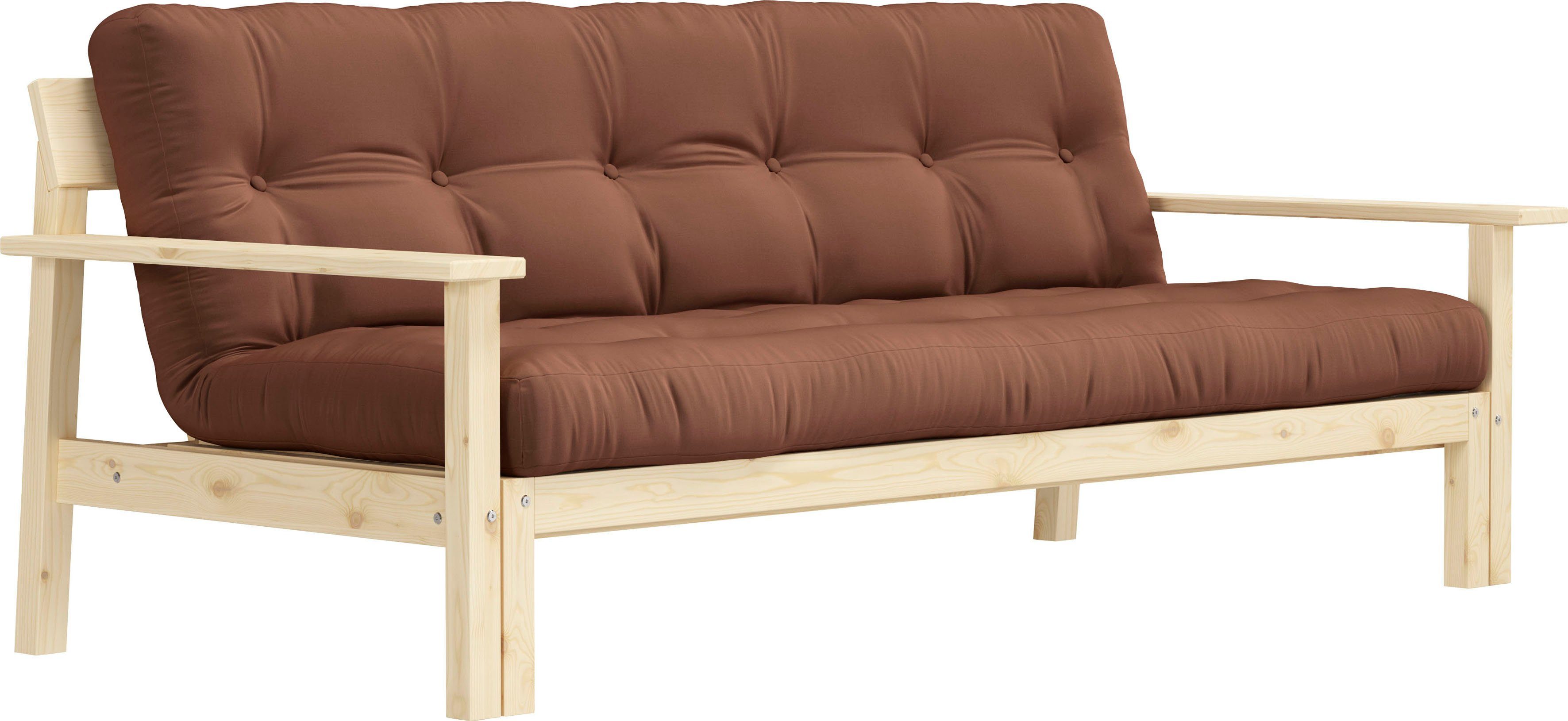 Karup Slaapbank Unwind Met houtstructuur, incl. futonmatras, ligoppervlak 130x190 cm
