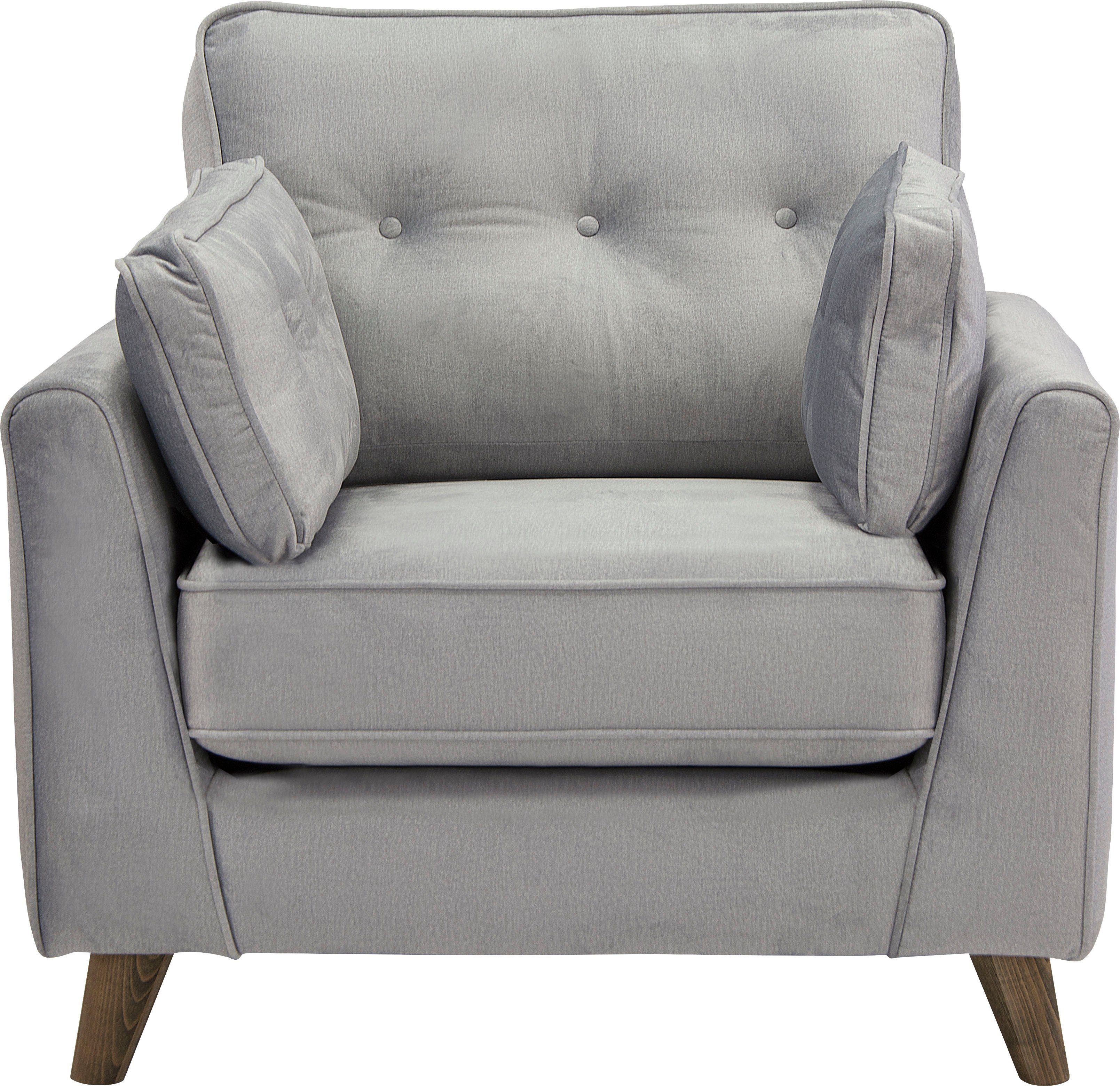 Home affaire Fauteuil Copenhagen fijne opstaande naad, capitonnage achter en armkussen