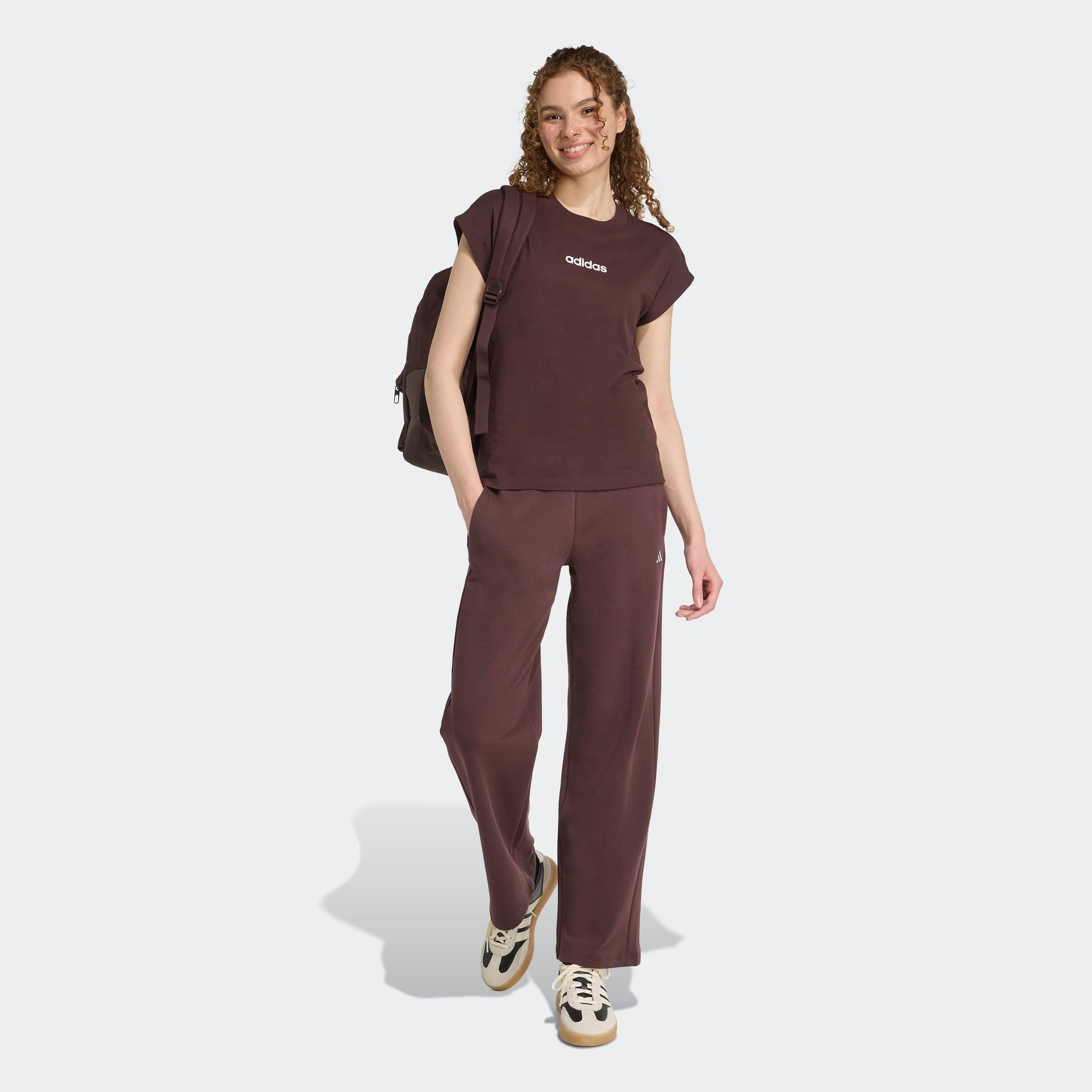 adidas Sportswear T-shirt W LIN SJ T Basic T-shirt van zacht materiaal