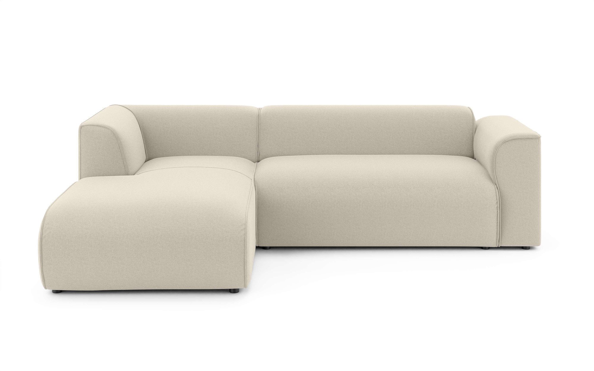 INOSIGN Hoekbank MERID L-vorm (257 cm), tijdloos & stijlvol ontwerp Uitgebreid gepolsterd, in cord, chenille en structuur