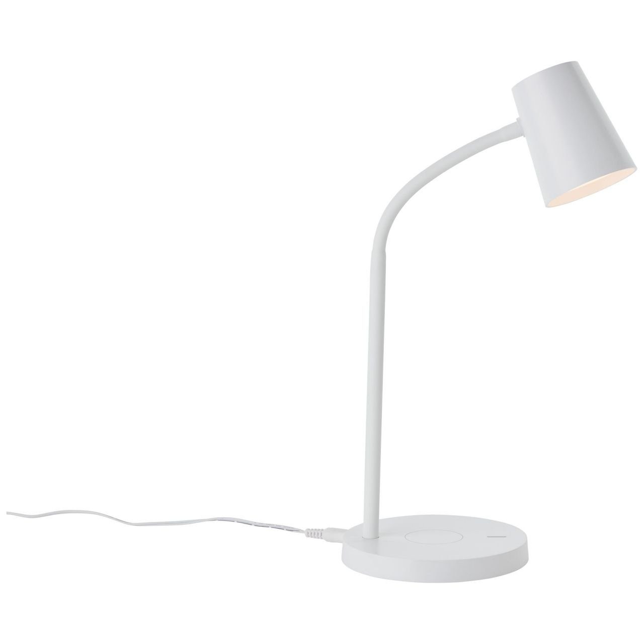 Brilliant Leuchten Tafellamp Illa Led tafellamp met Inductielader wit (1 stuk)